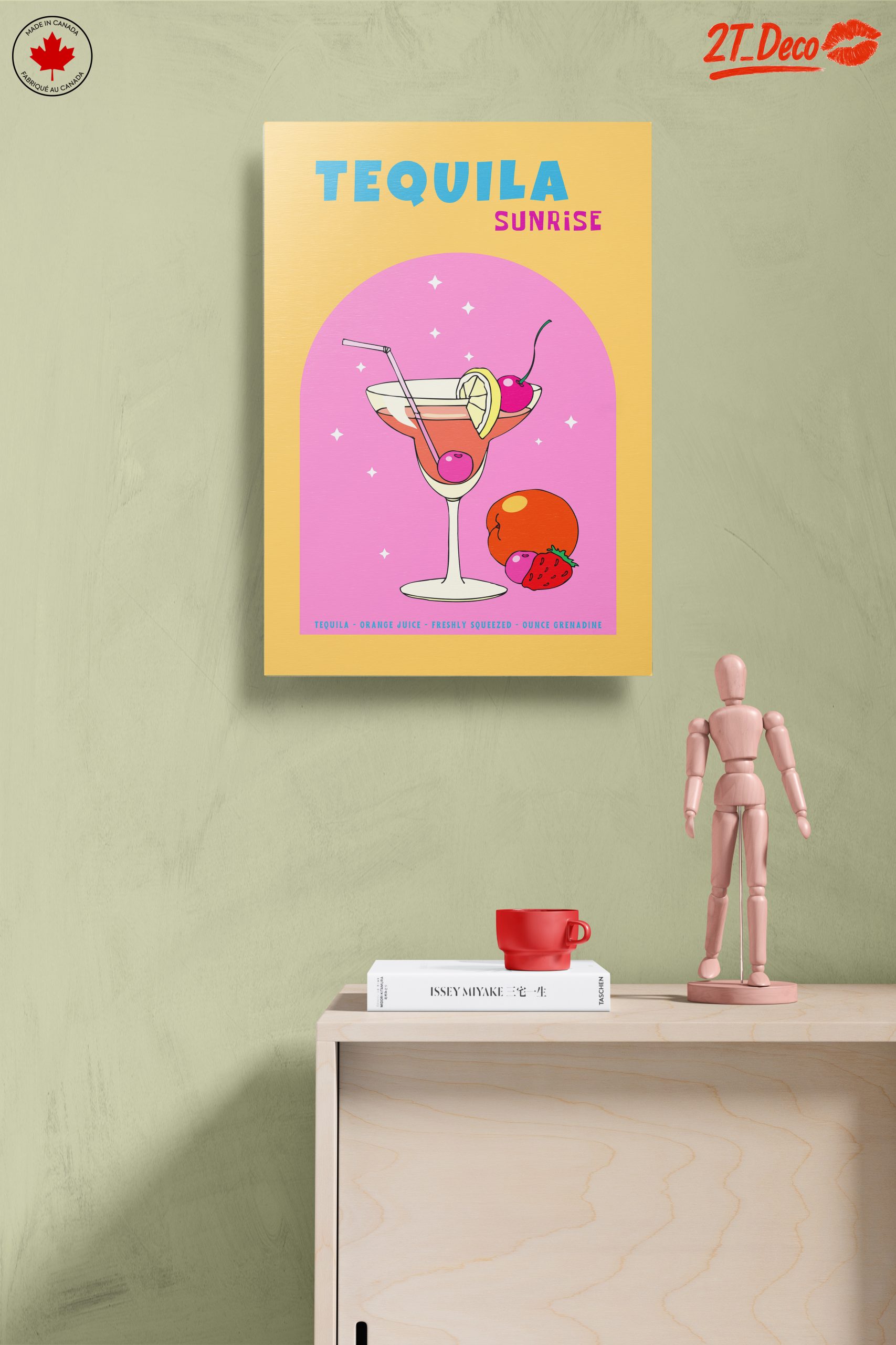Tequila Sunrise Cocktail Art - Image 14