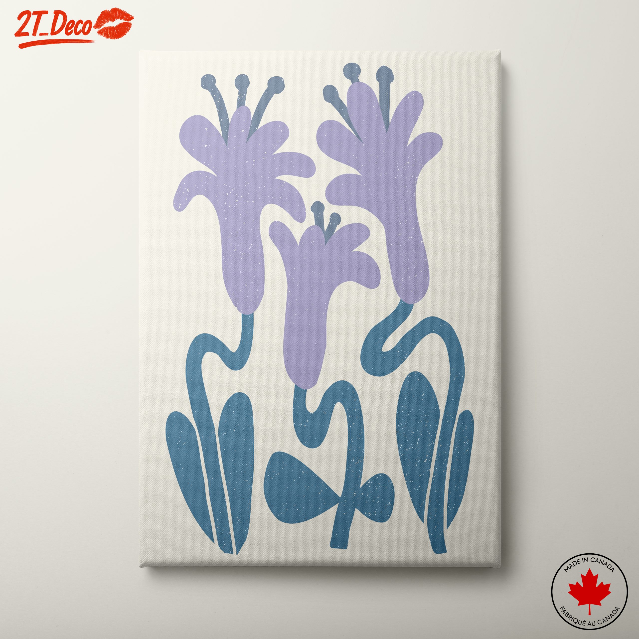 Abstract Floral Art with Unique Shapes