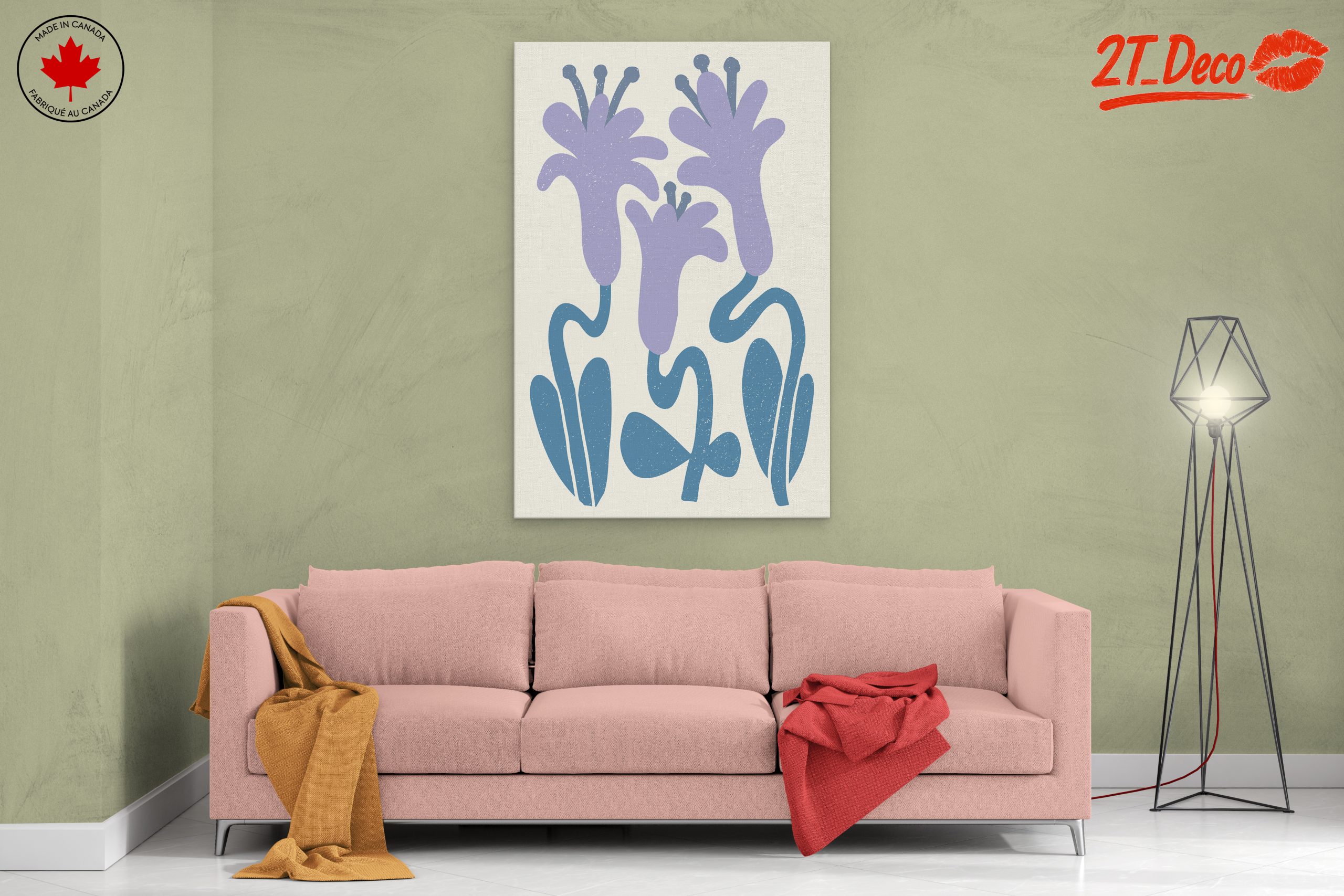 Abstract Floral Art with Unique Shapes - Image 2