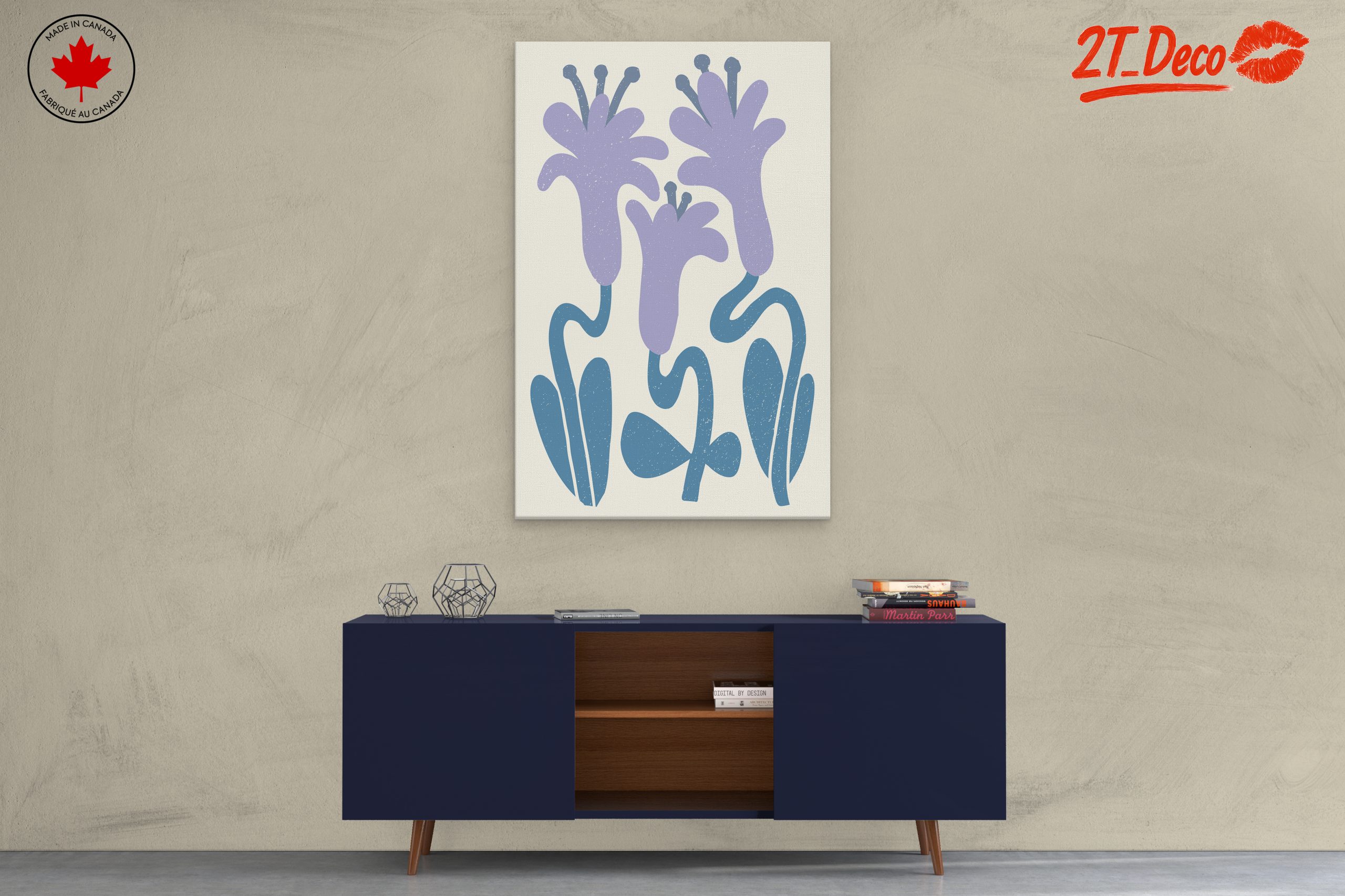 Abstract Floral Art with Unique Shapes - Image 3