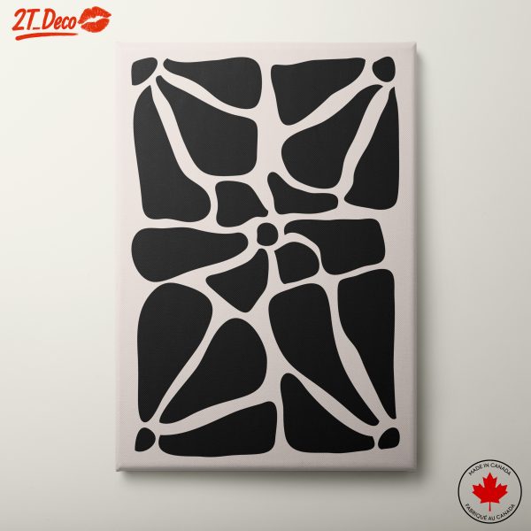 Contemporary Abstract Black Shapes Art