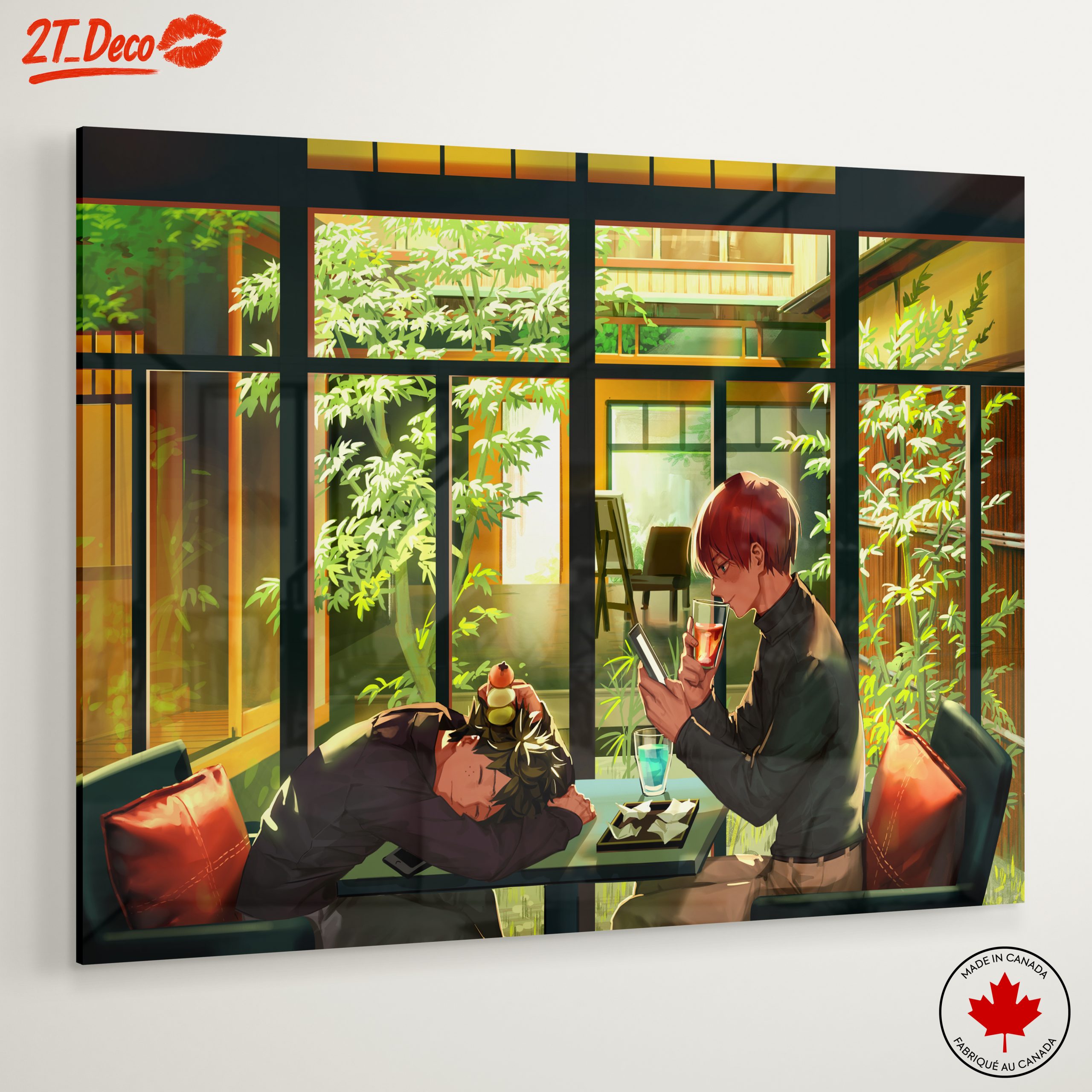 Charming Anime Scene in Café - Image 6