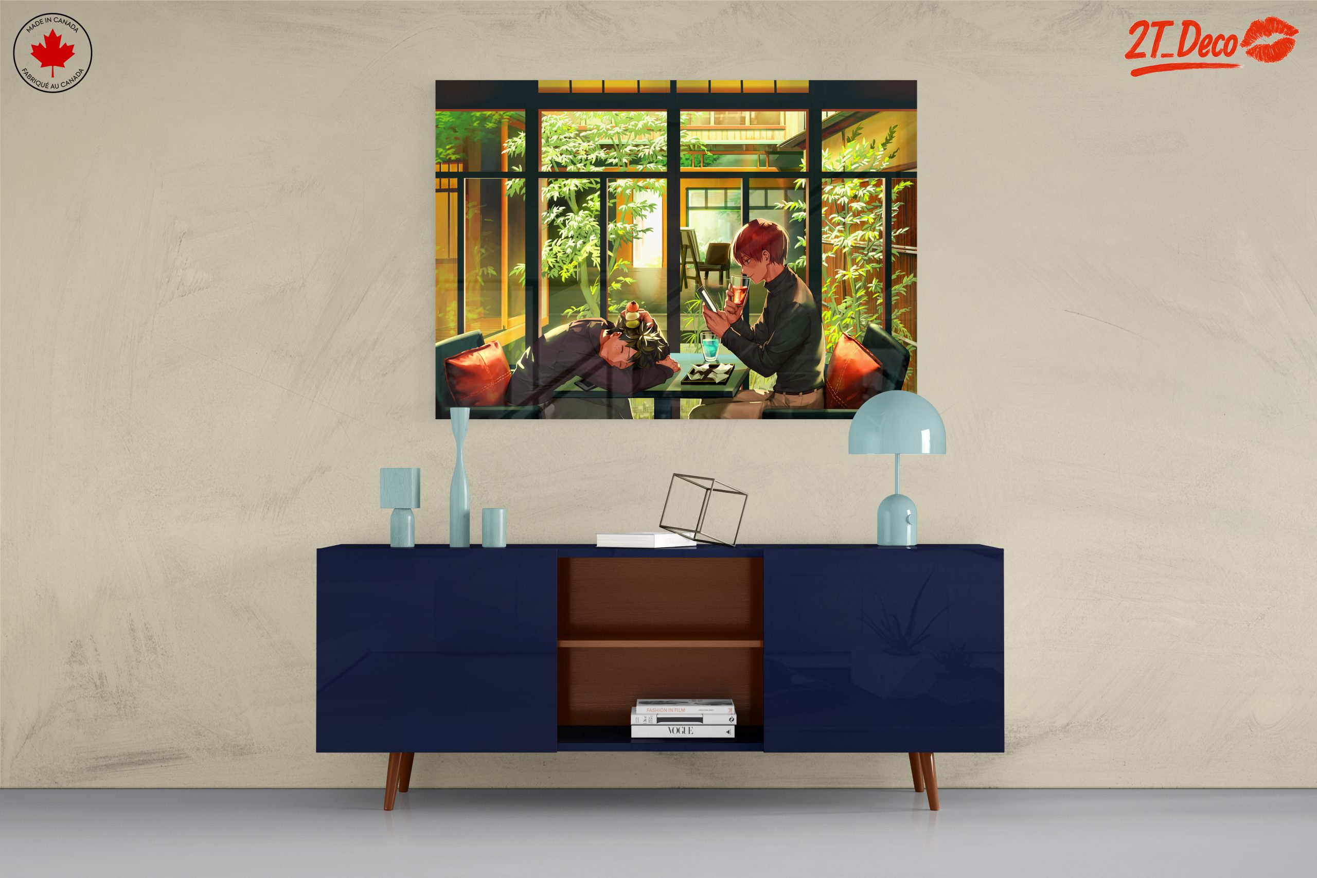 Charming Anime Scene in Café - Image 8