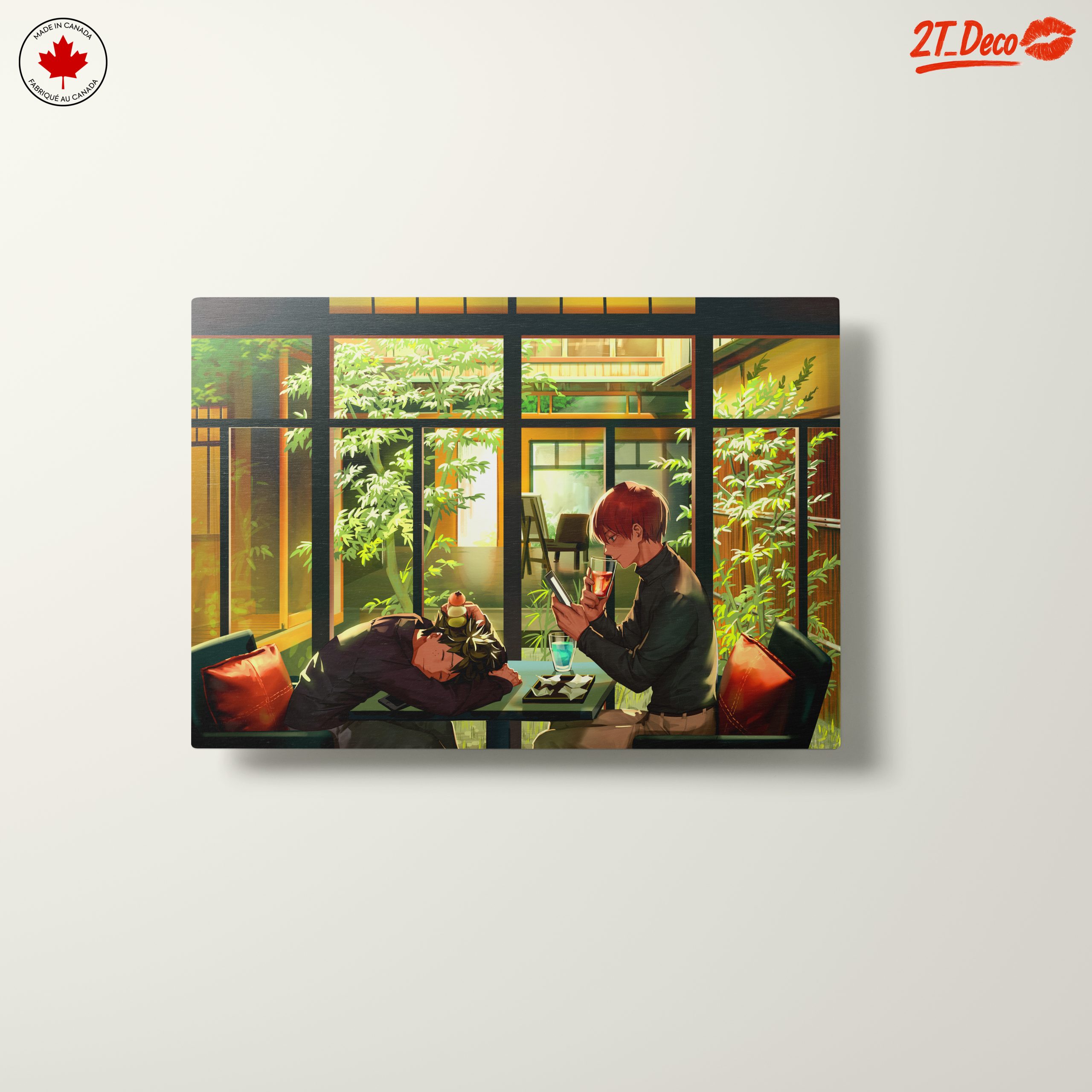Charming Anime Scene in Café - Image 10