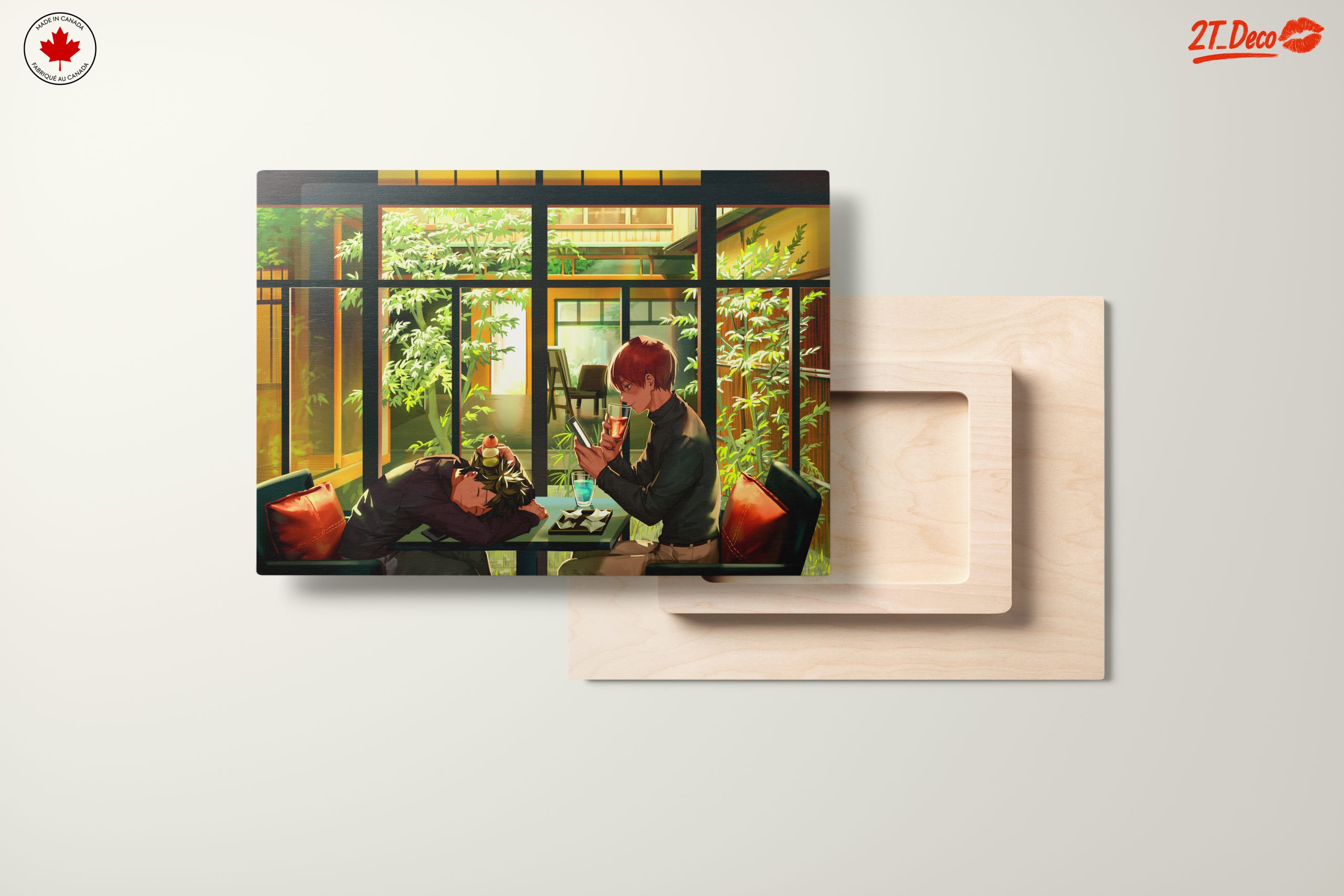 Charming Anime Scene in Café - Image 11