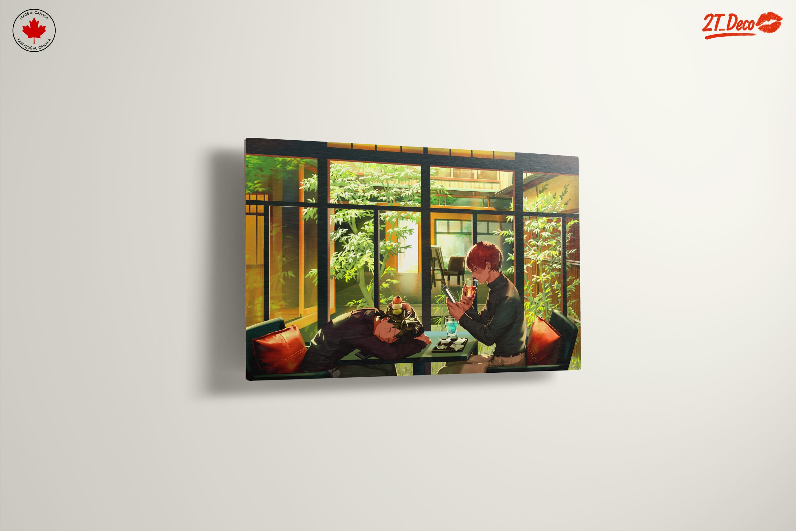 Charming Anime Scene in Café - Image 13