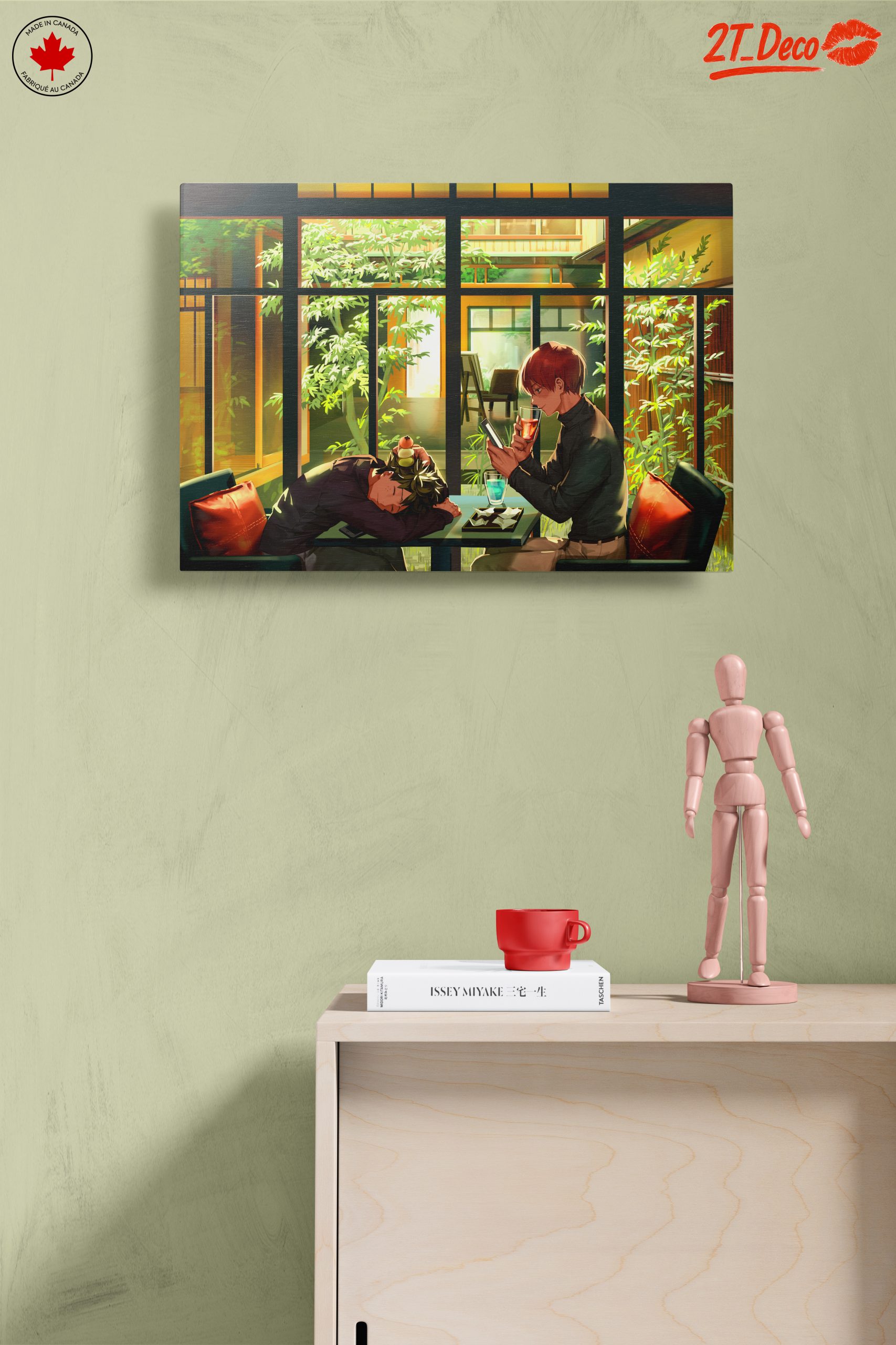 Charming Anime Scene in Café - Image 14