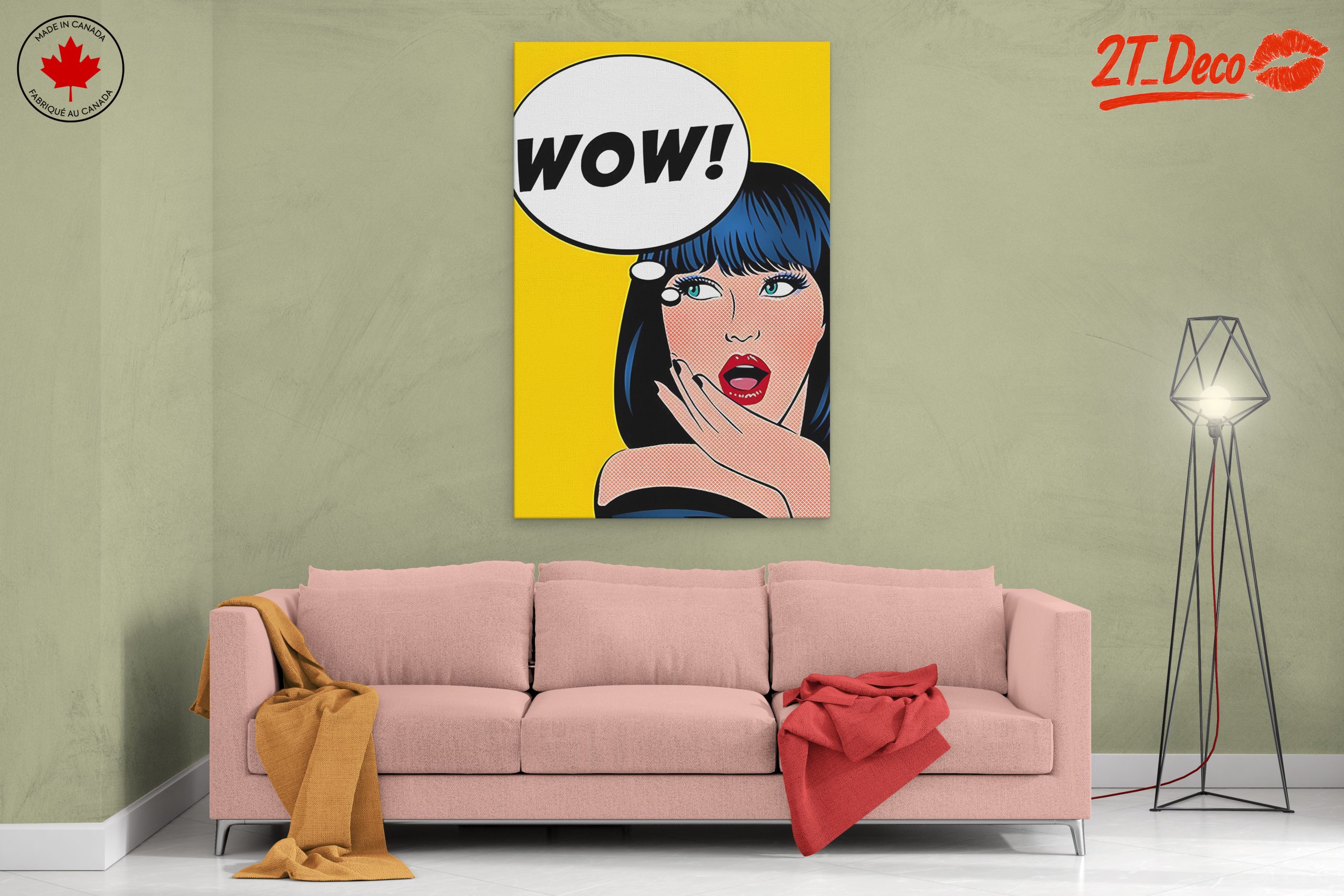 Bold Pop Art Woman with WOW Speech Bubble - Image 2