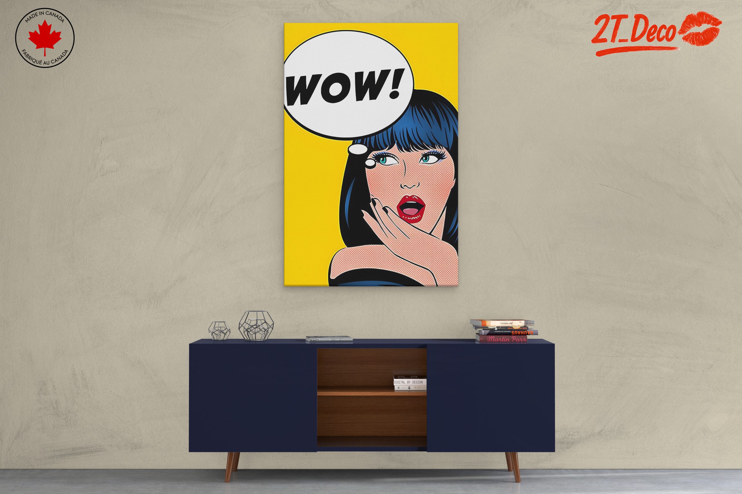 Bold Pop Art Woman with WOW Speech Bubble - Image 3