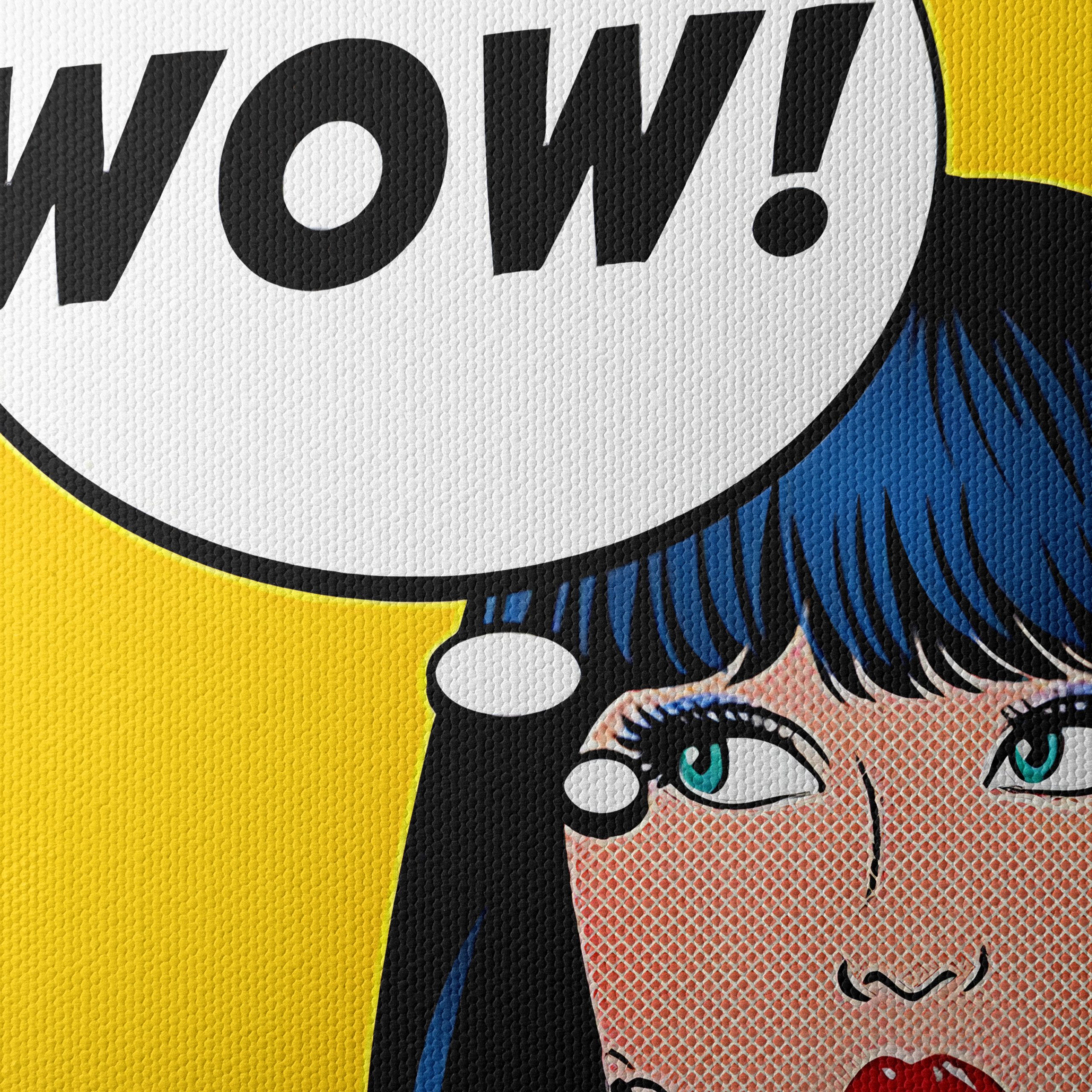 Bold Pop Art Woman with WOW Speech Bubble - Image 4