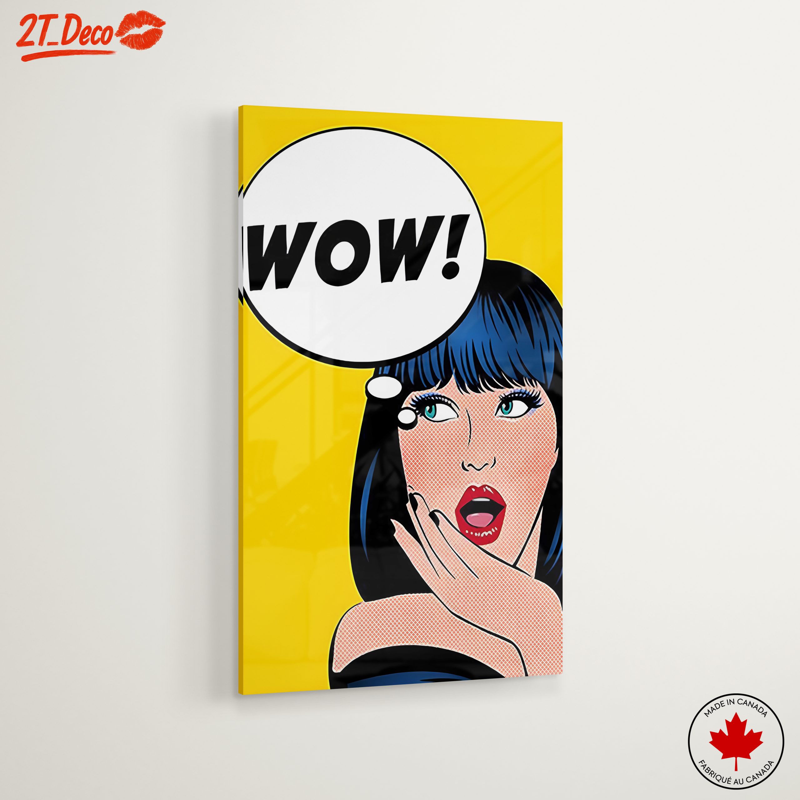 Bold Pop Art Woman with WOW Speech Bubble - Image 6