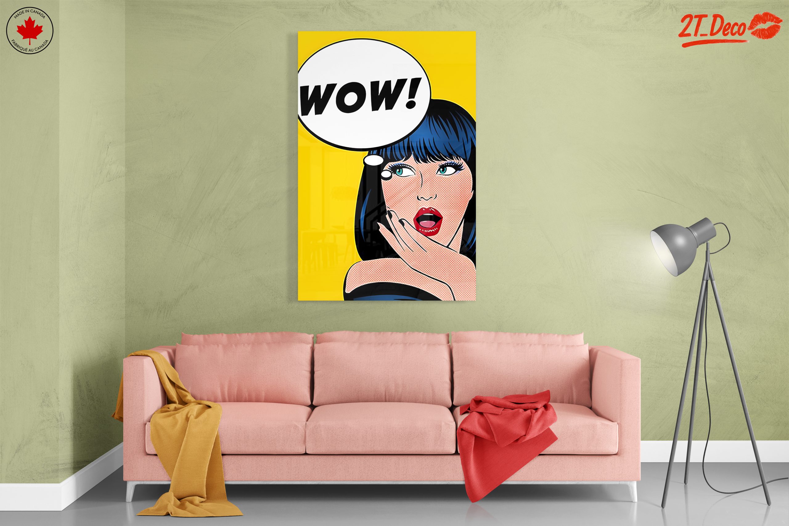 Bold Pop Art Woman with WOW Speech Bubble - Image 7