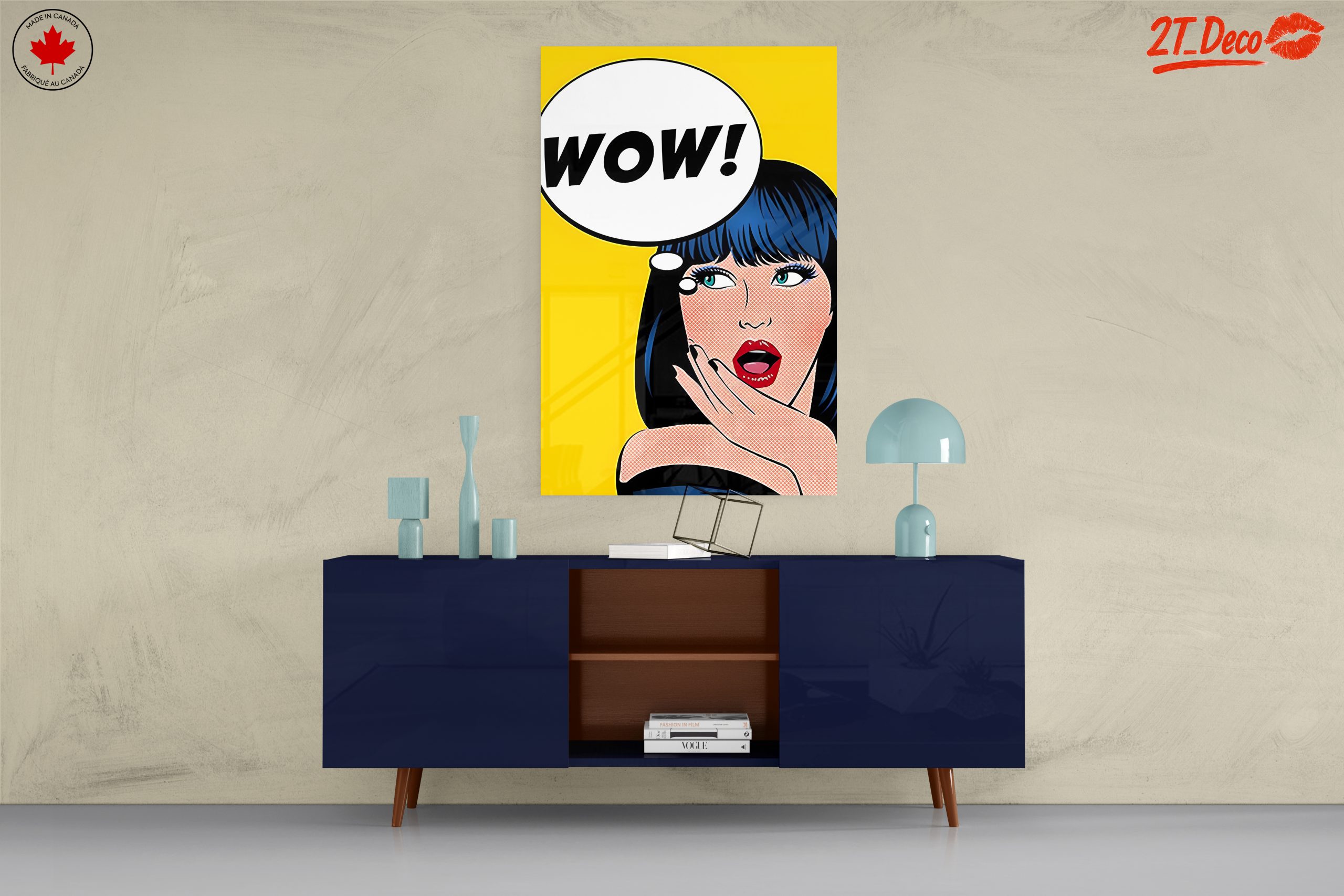 Bold Pop Art Woman with WOW Speech Bubble - Image 8