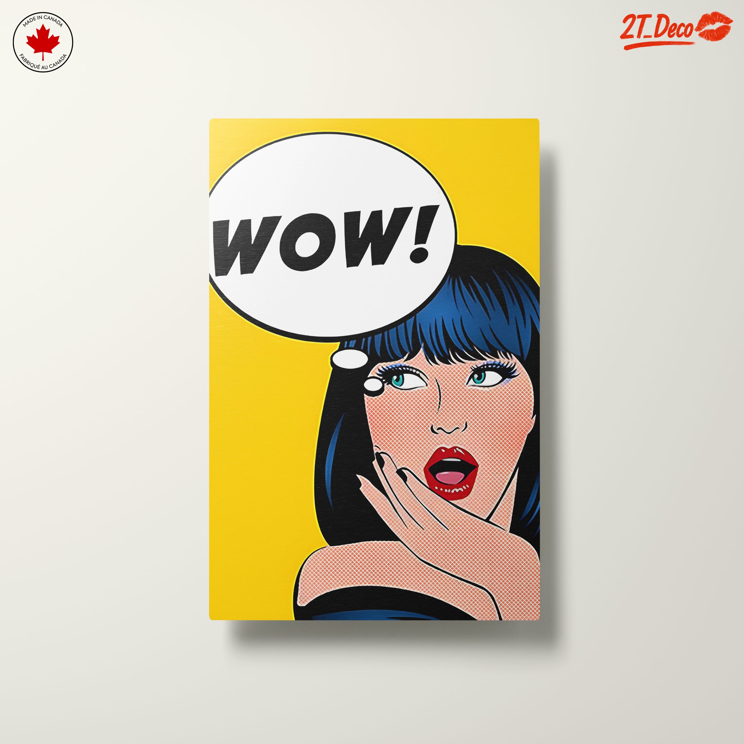 Bold Pop Art Woman with WOW Speech Bubble - Image 10