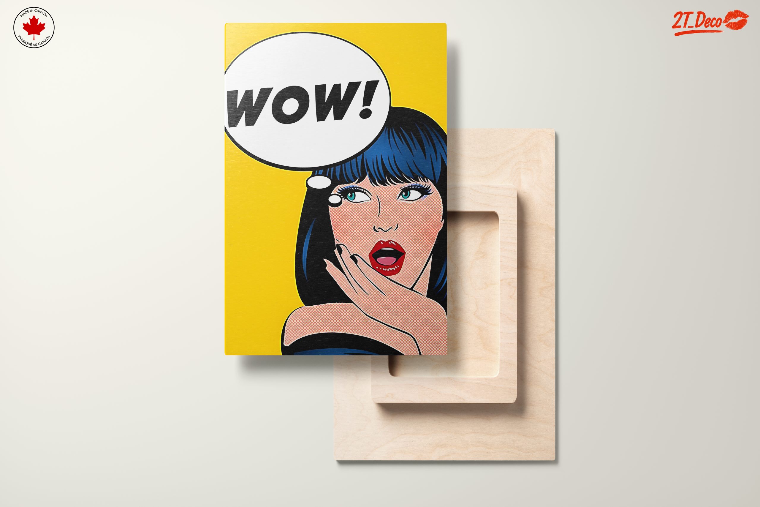 Bold Pop Art Woman with WOW Speech Bubble - Image 11