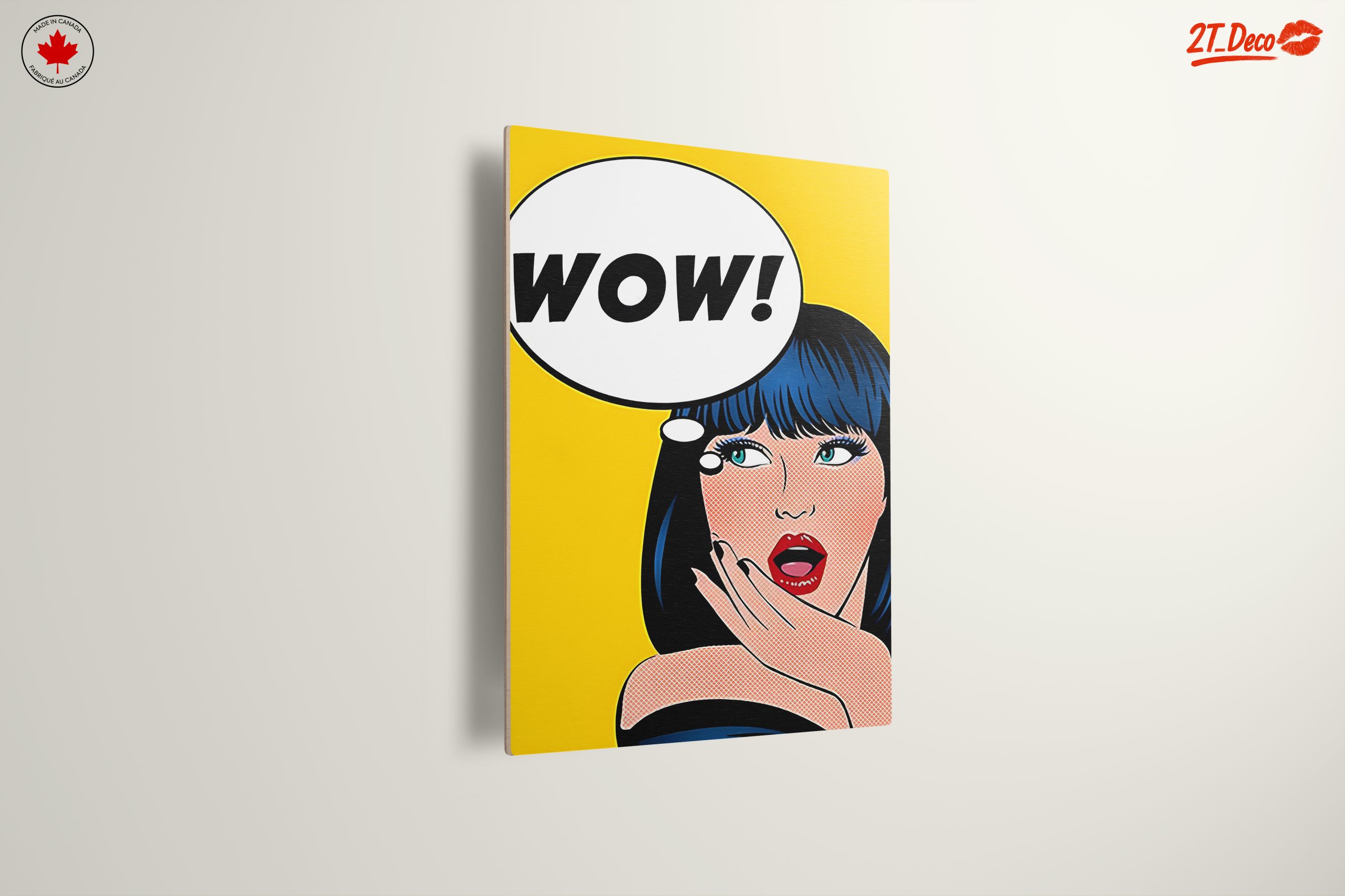 Bold Pop Art Woman with WOW Speech Bubble - Image 13