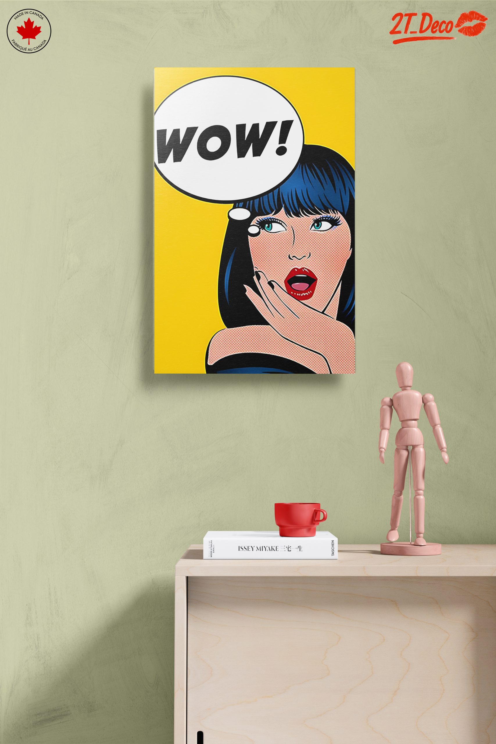 Bold Pop Art Woman with WOW Speech Bubble - Image 14