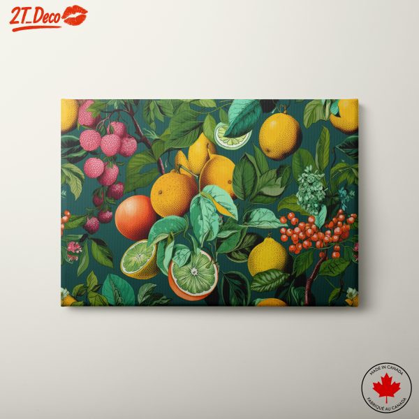 Vibrant Abstract Food Art Display