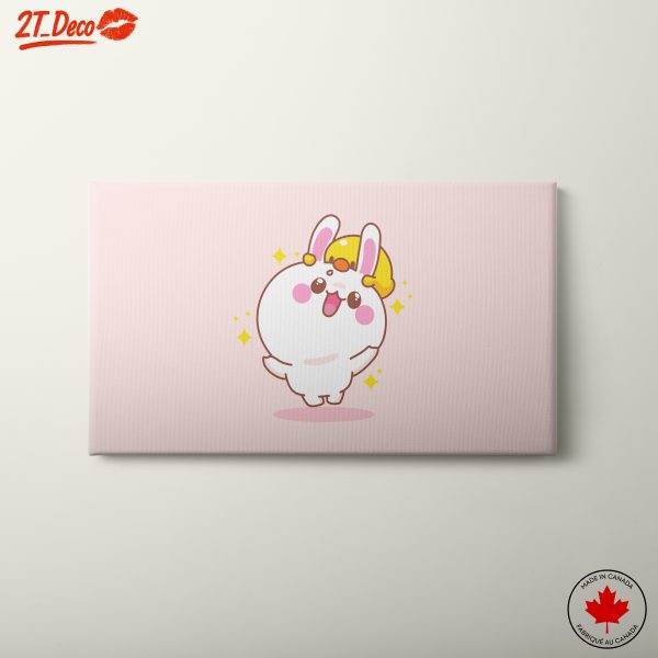 Whimsical Rabbit Character with Cheerful Expression