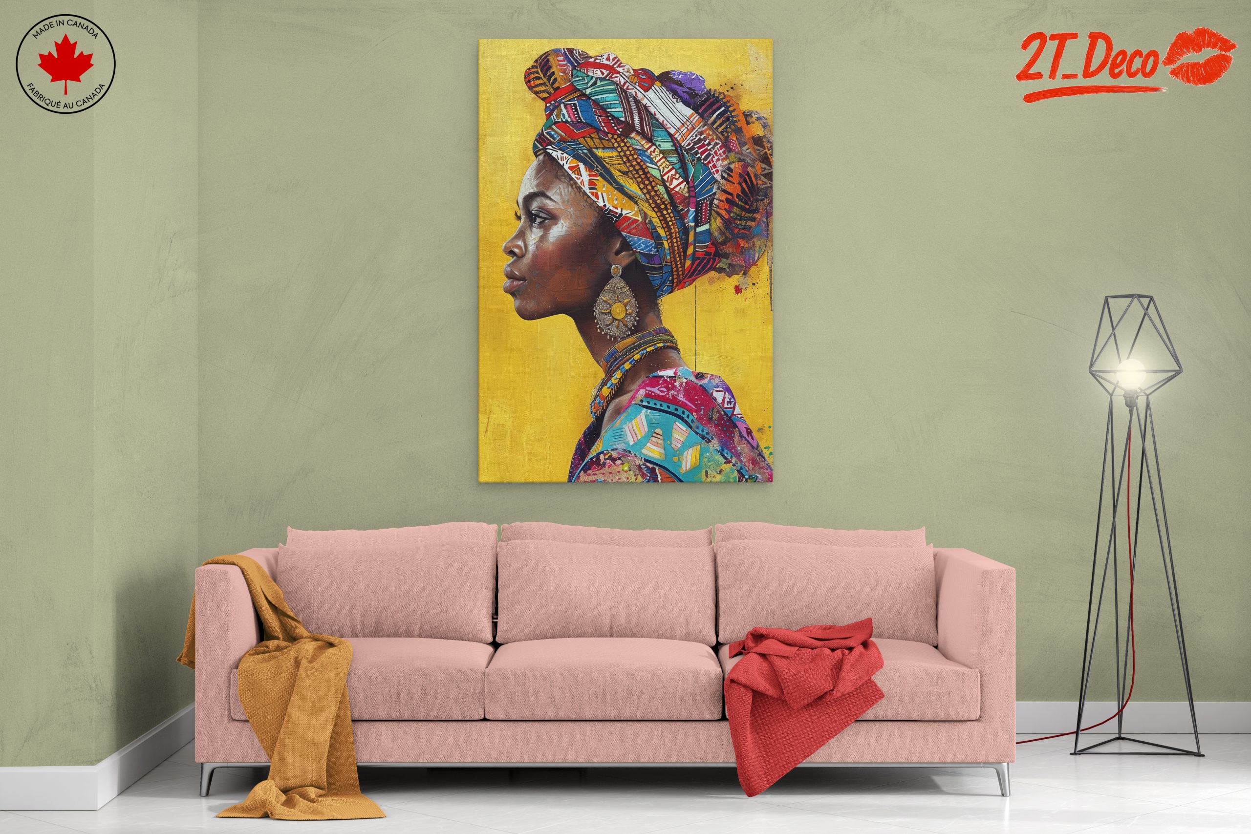 Vibrant Afrocentric Art Portrait - Image 2