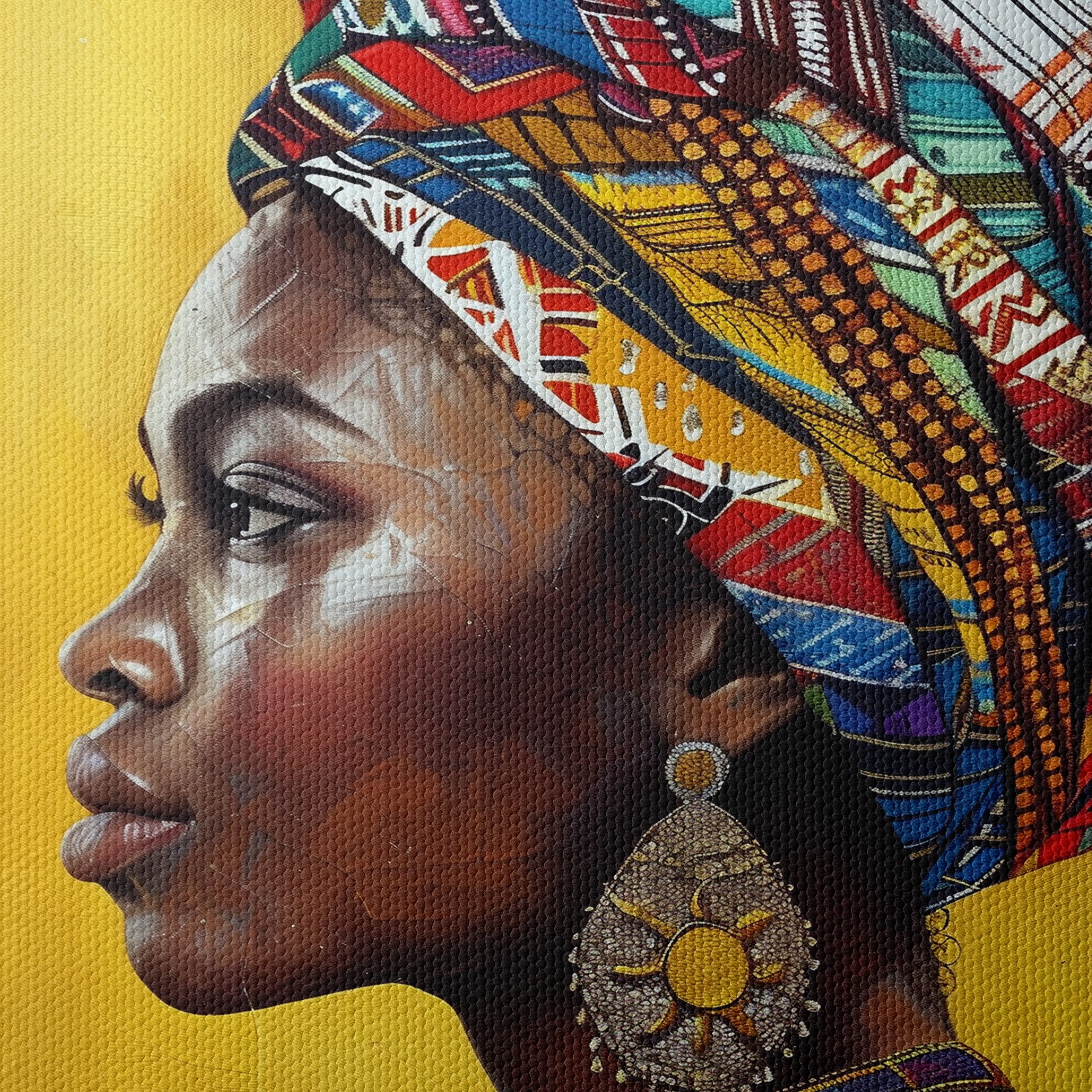 Vibrant Afrocentric Art Portrait - Image 4