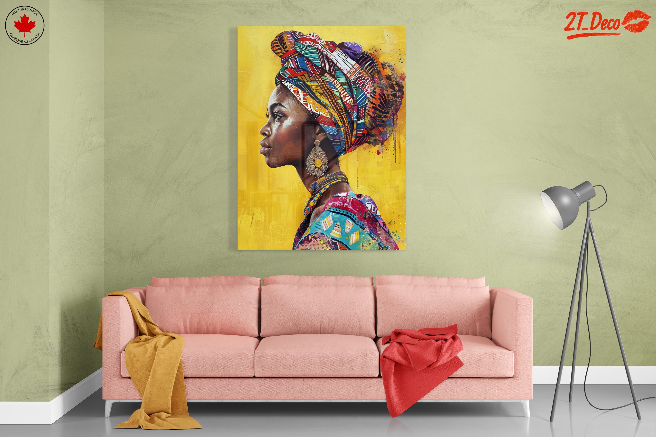 Vibrant Afrocentric Art Portrait - Image 7