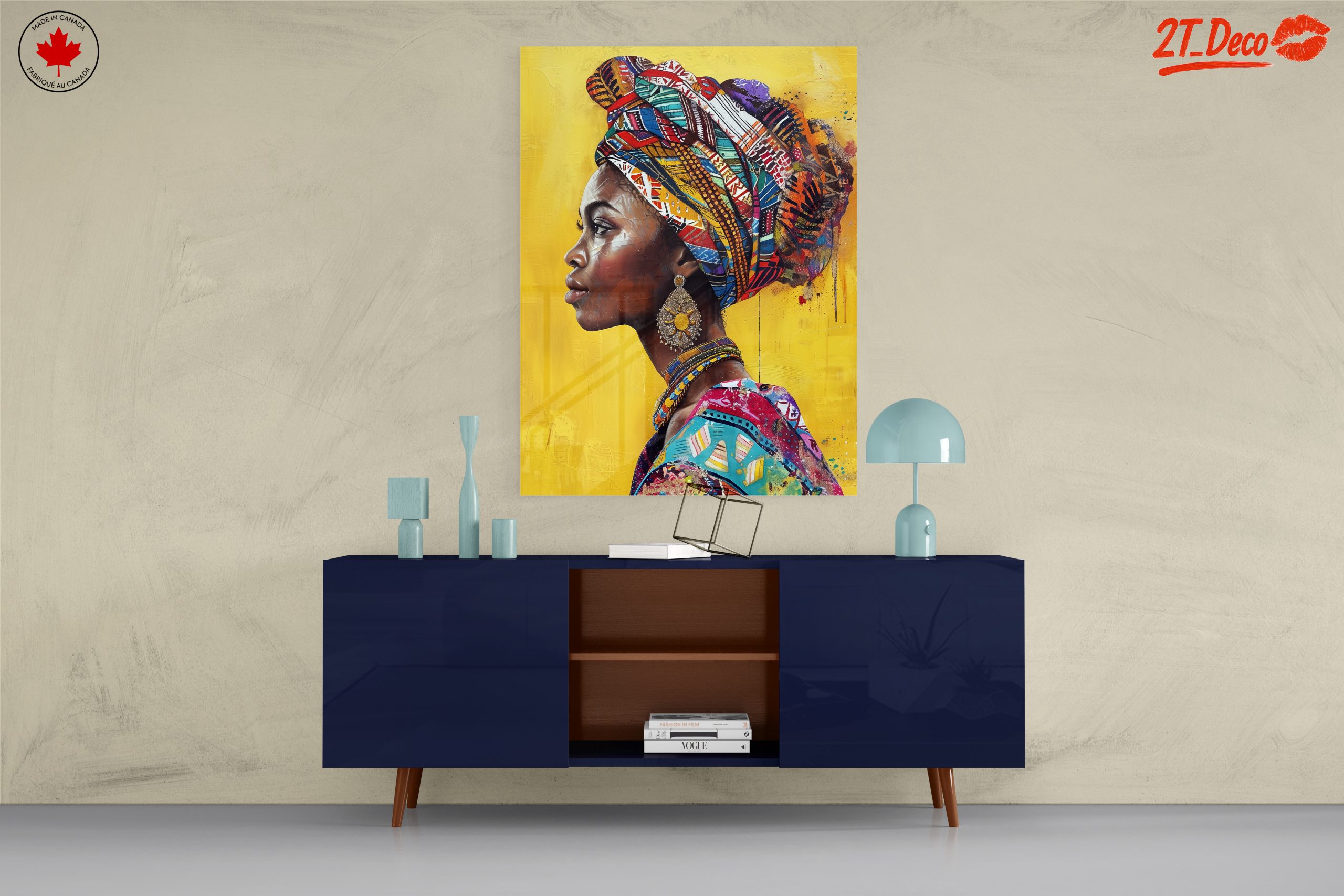 Vibrant Afrocentric Art Portrait - Image 8