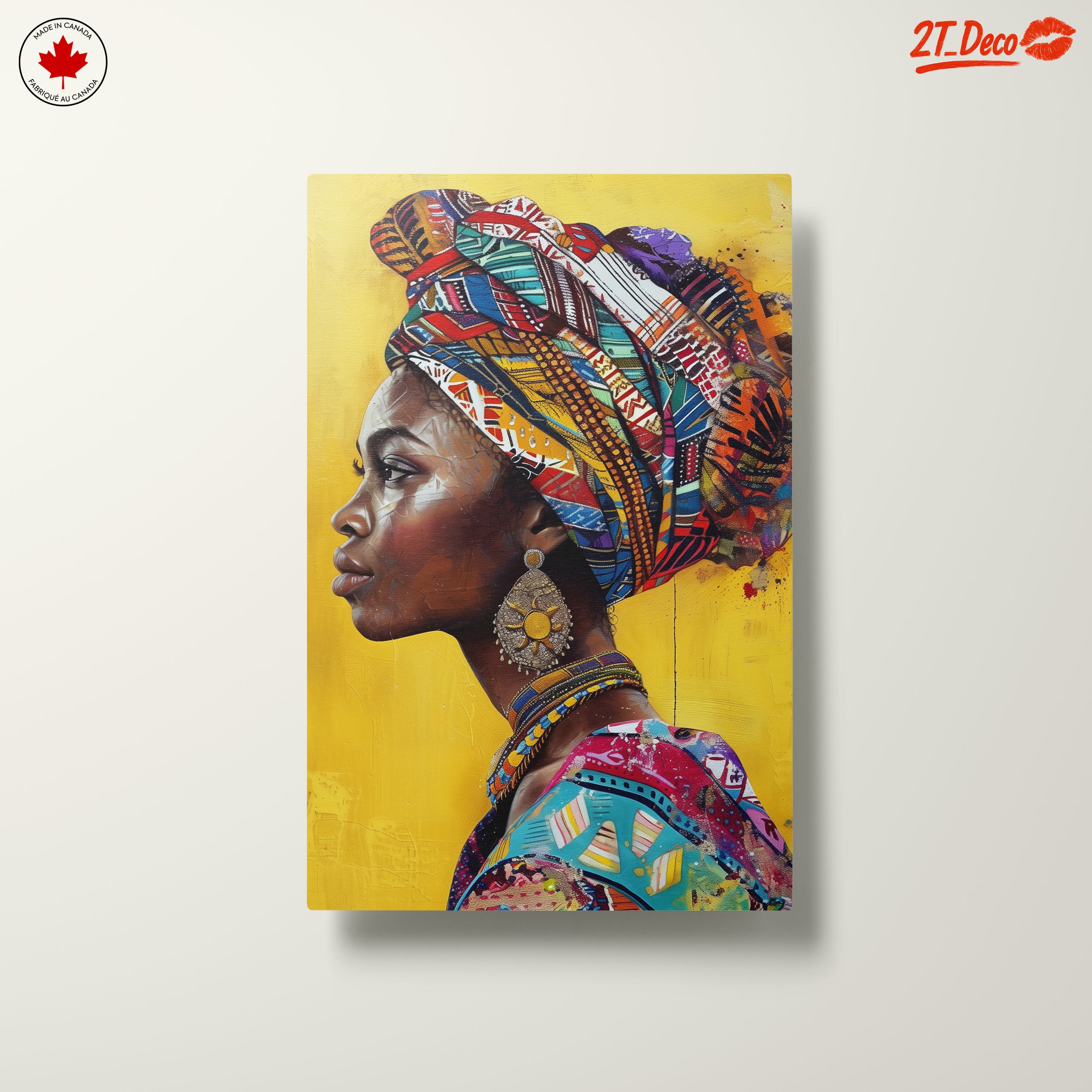 Vibrant Afrocentric Art Portrait - Image 10
