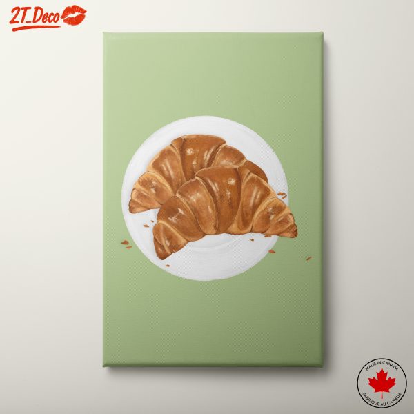 Stylized Croissants on a Plate
