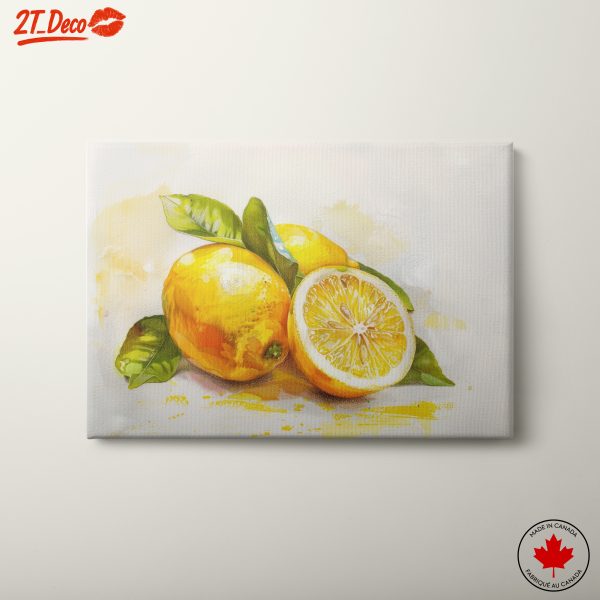 Vibrant Abstract Lemon Art 2