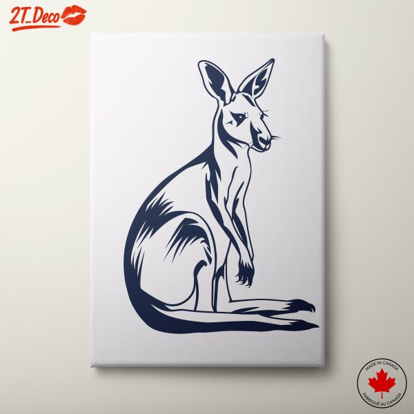 Artistic Kangaroo Illustration