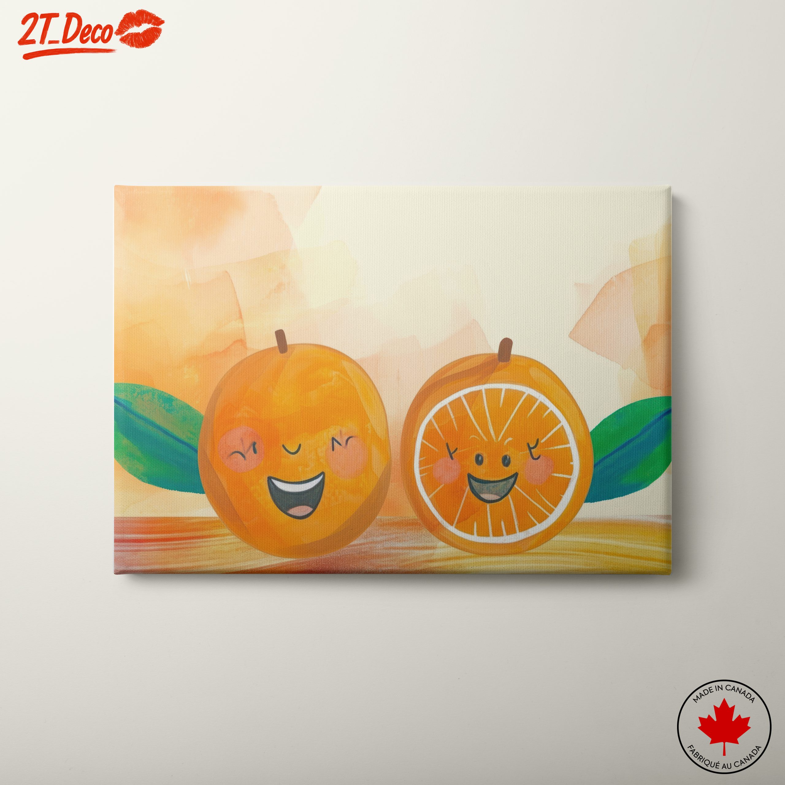 Playful Orange Characters in Bright Colors