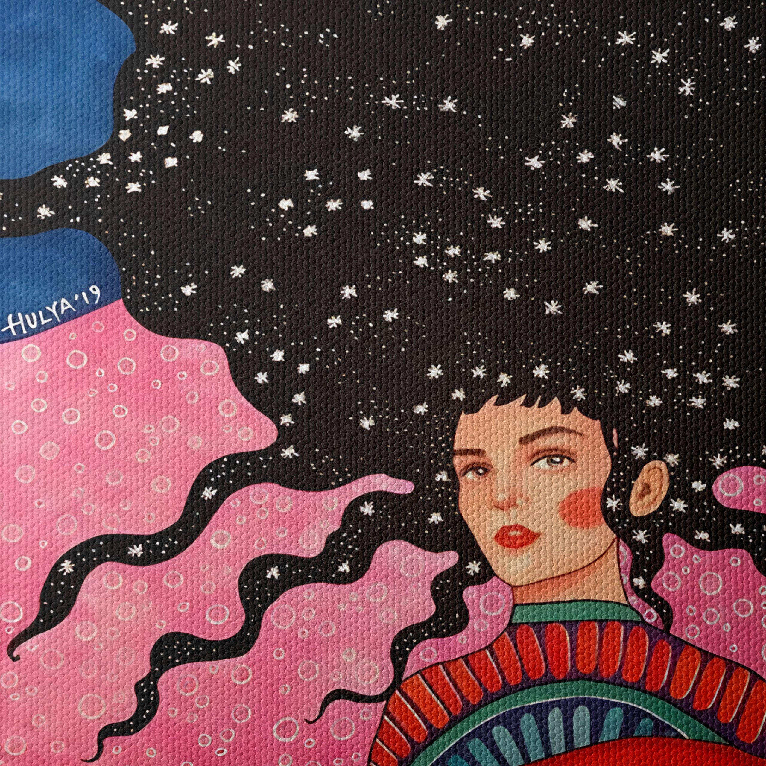 Stylized Character with Vibrant Background - Image 4