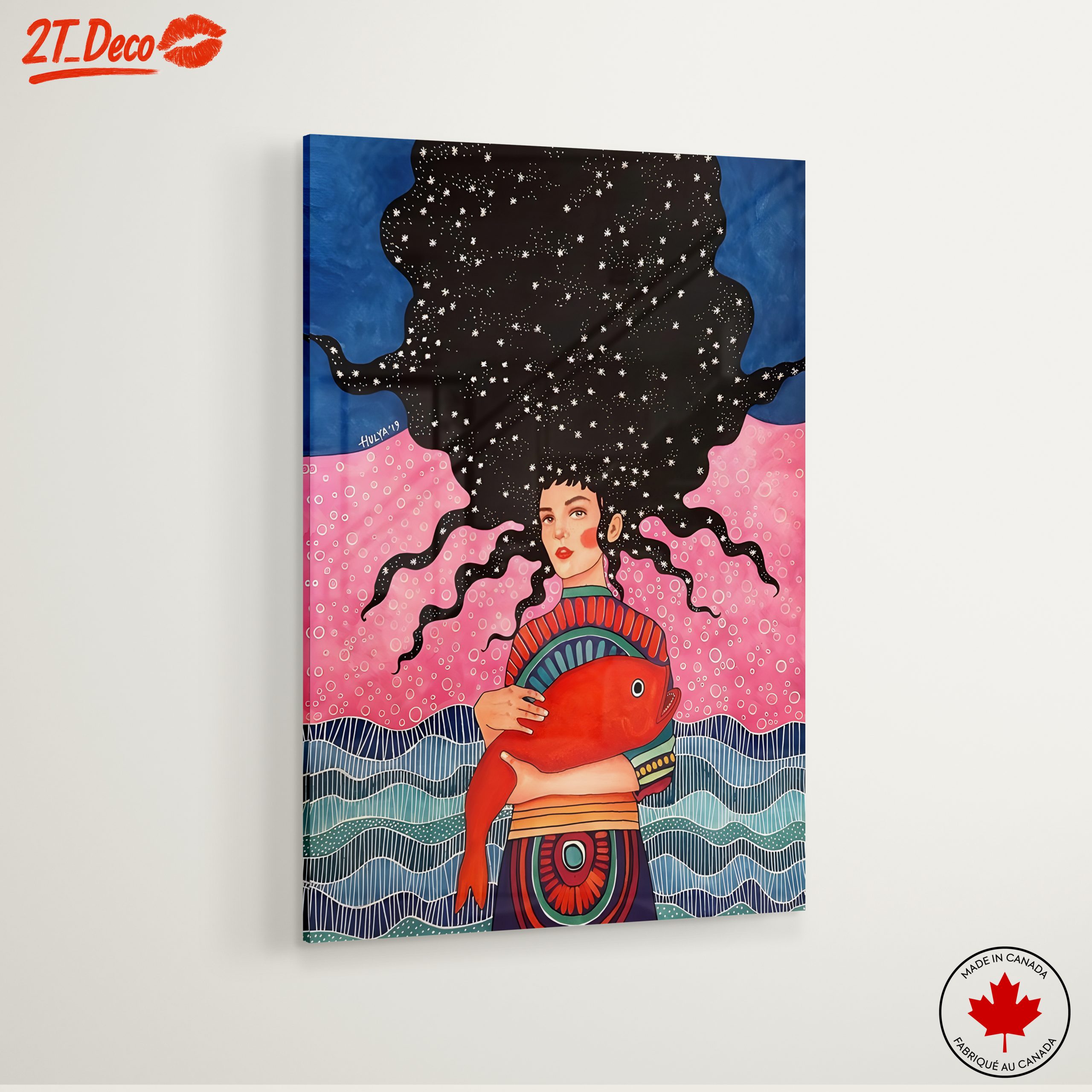 Stylized Character with Vibrant Background - Image 6