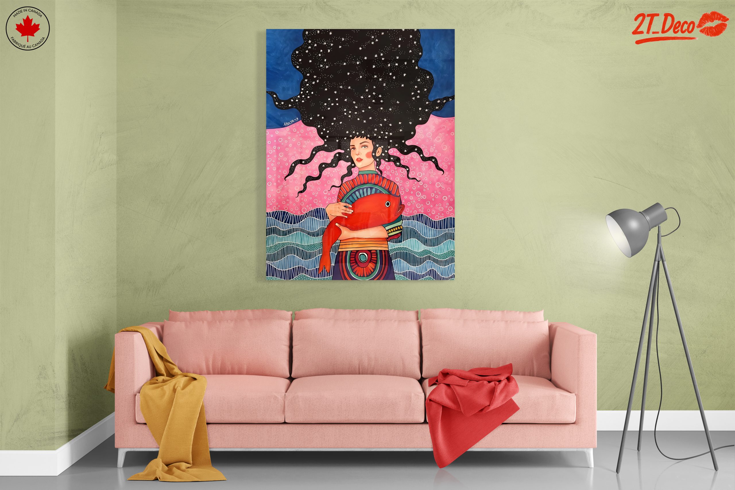 Stylized Character with Vibrant Background - Image 7