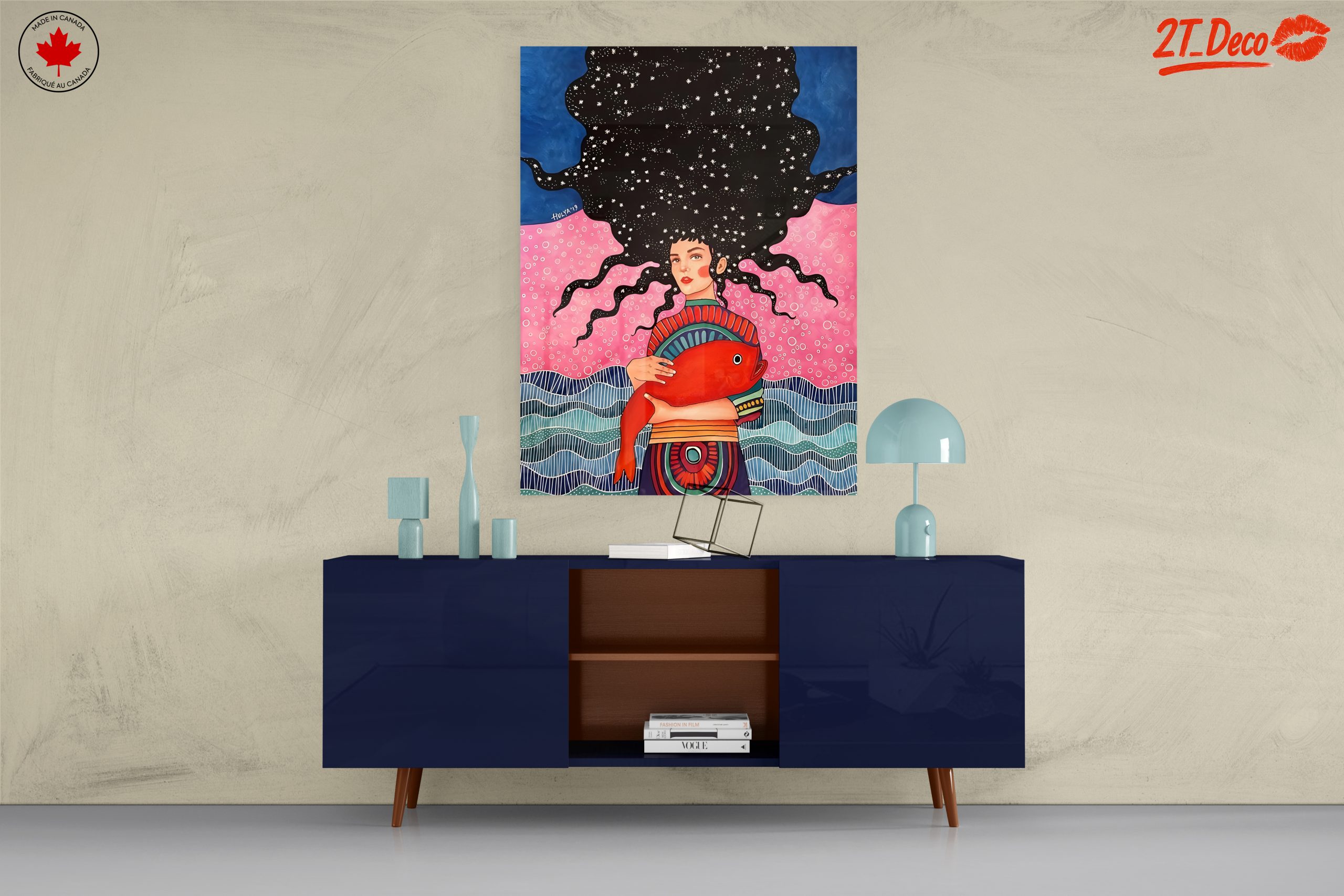 Stylized Character with Vibrant Background - Image 8