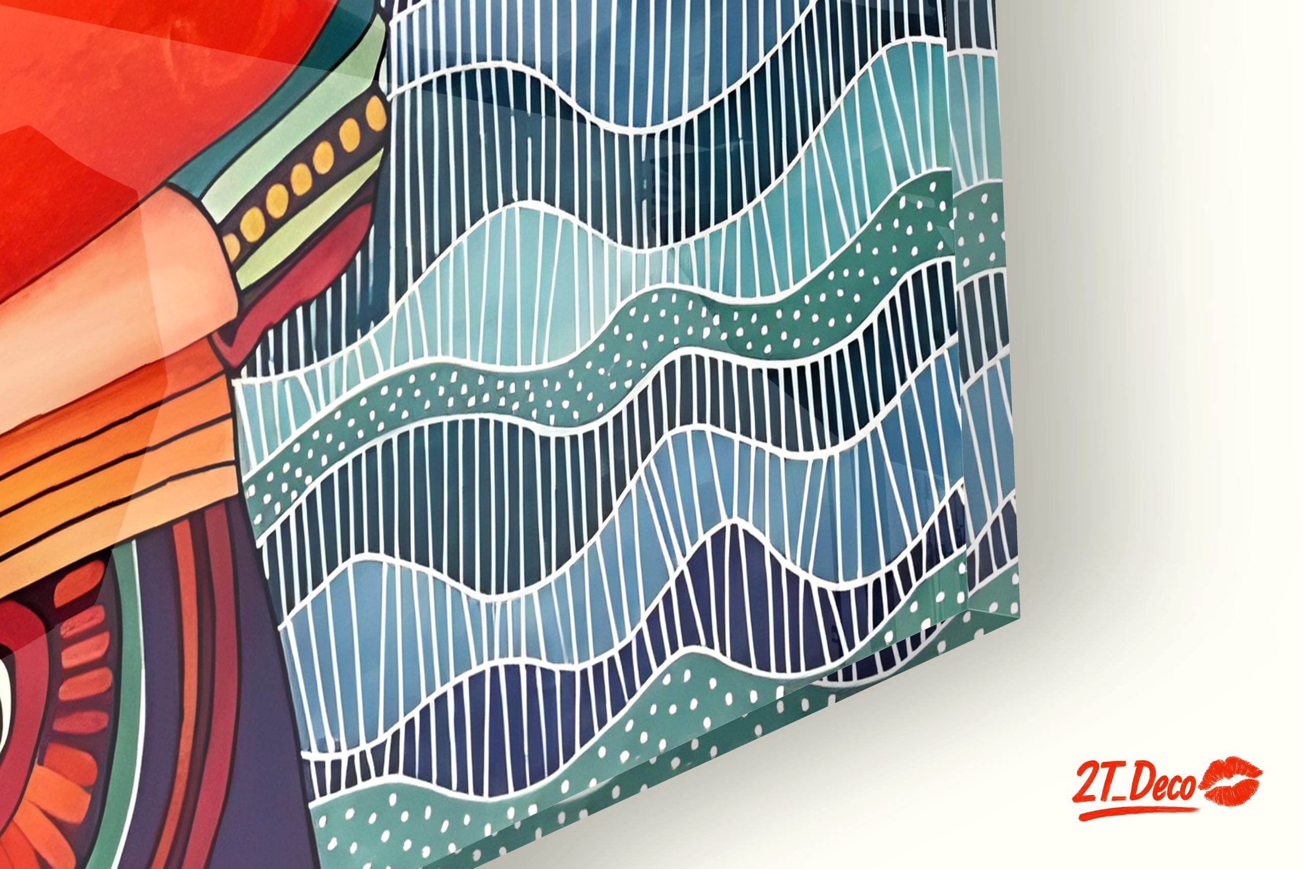 Stylized Character with Vibrant Background - Image 9