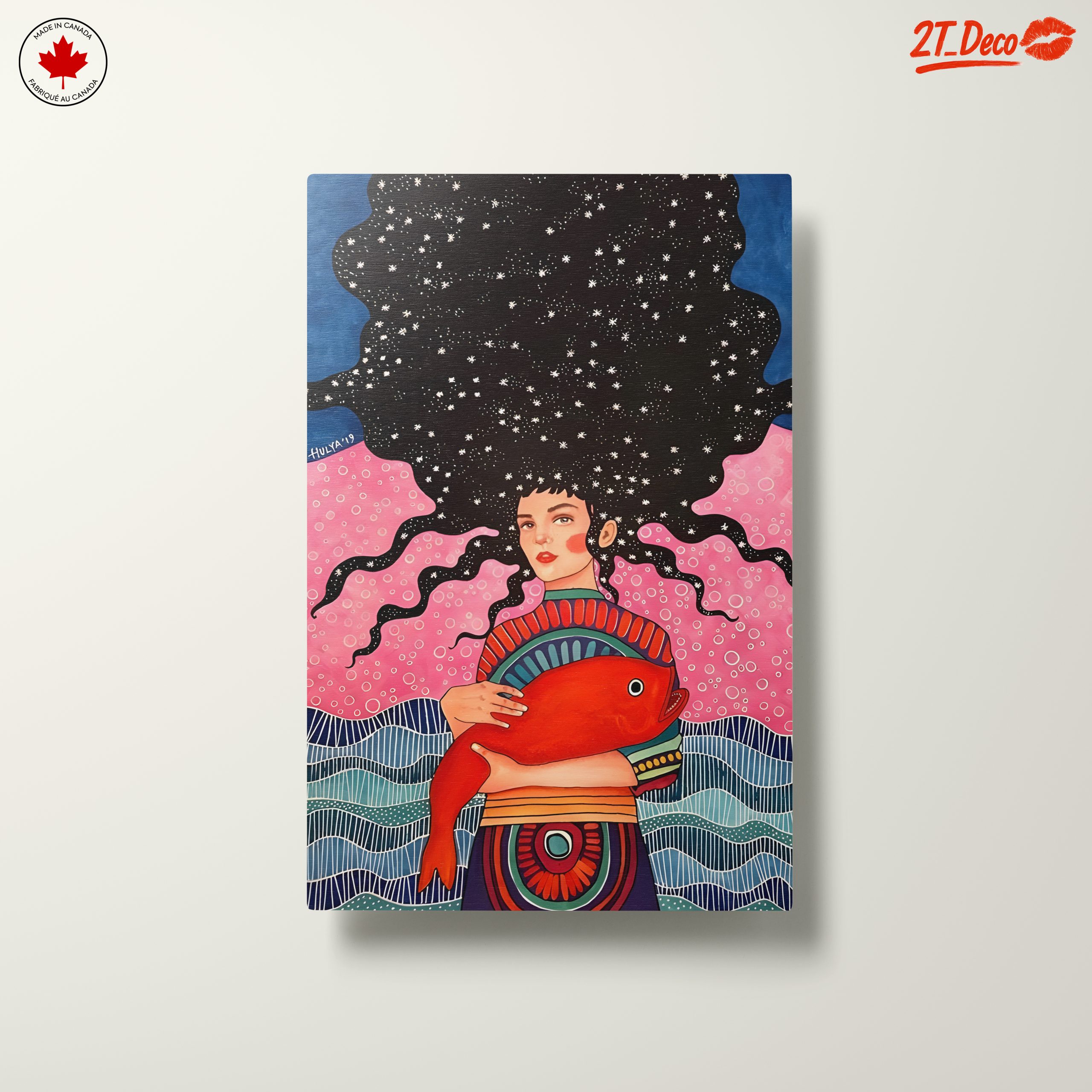 Stylized Character with Vibrant Background - Image 10
