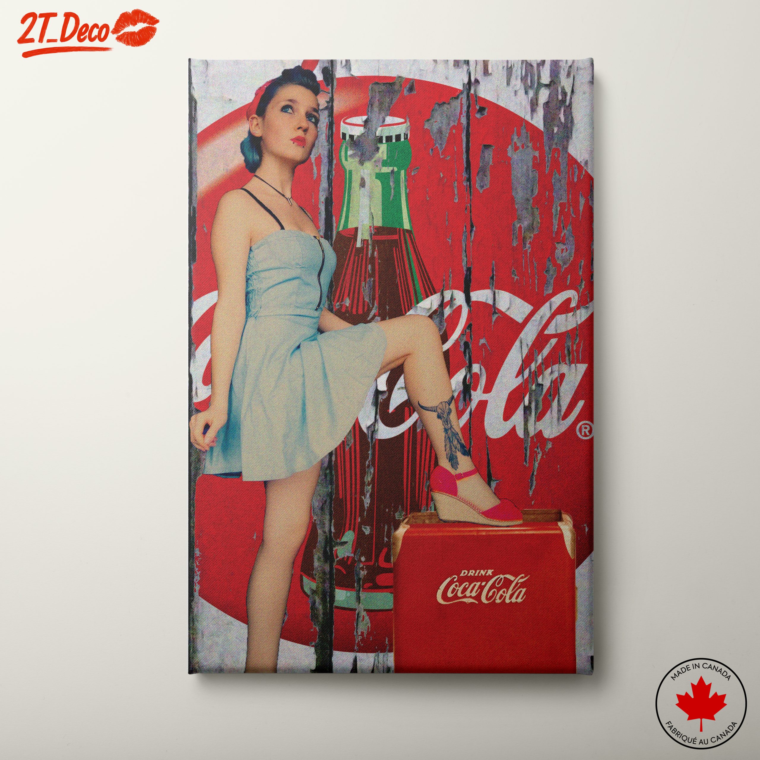 Vintage Coca-Cola Pop Art Style