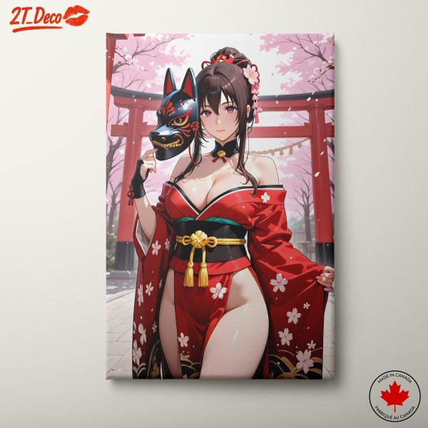 Anime Girl in a Traditional Kimono