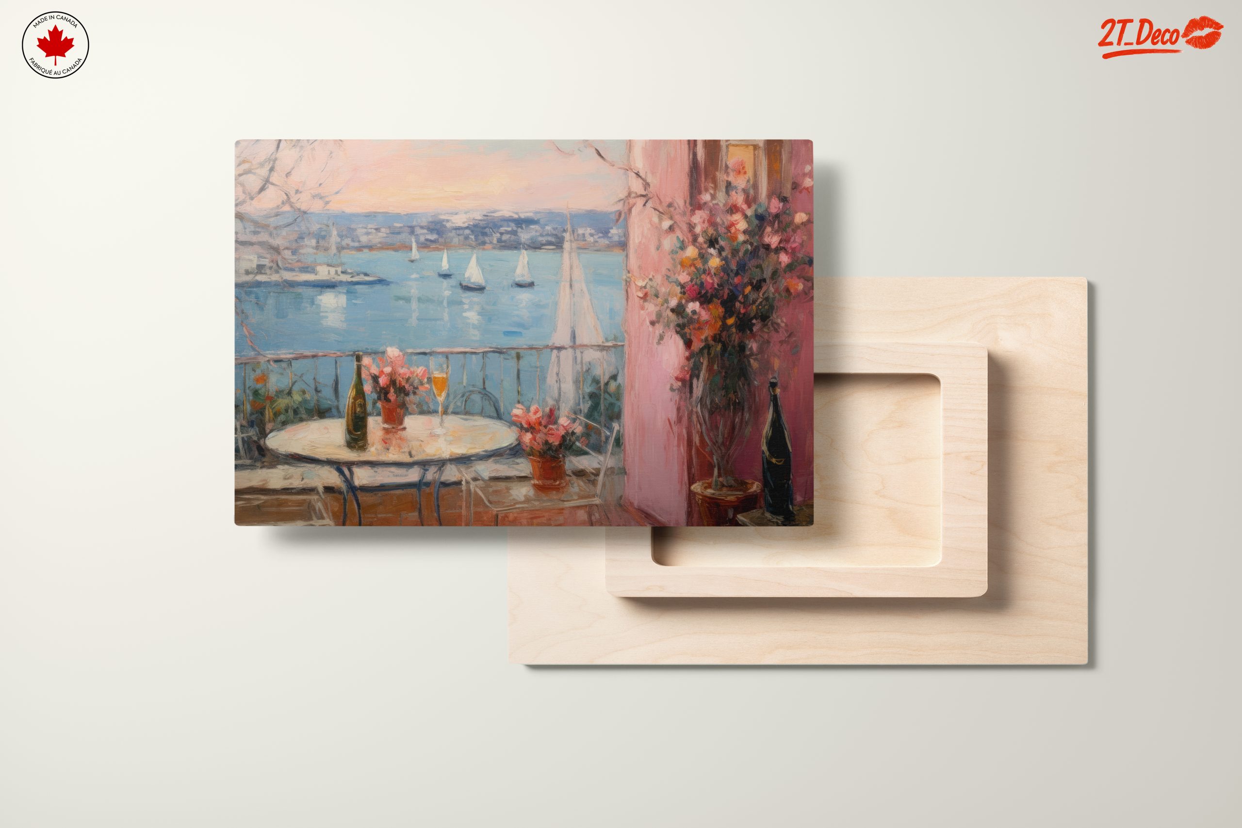 Serene Coastal View with Abstract Elements - Image 11