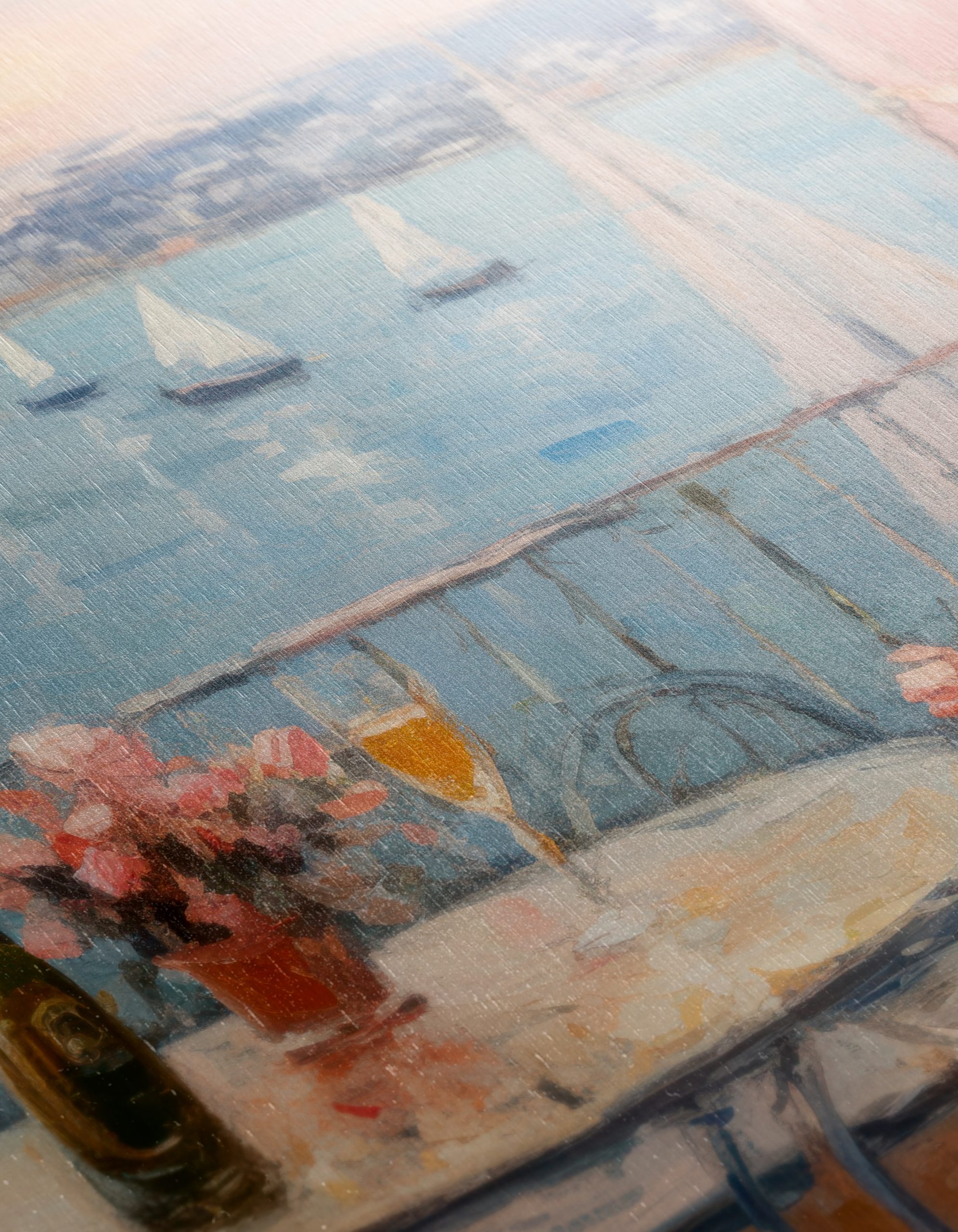 Serene Coastal View with Abstract Elements - Image 12