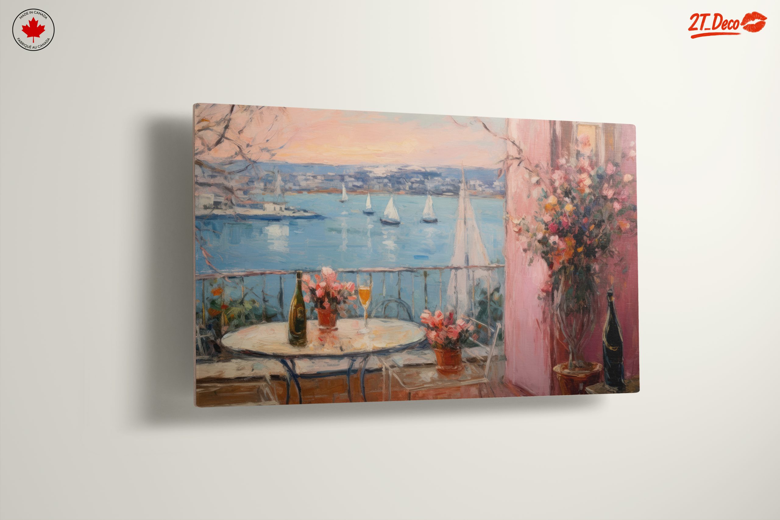 Serene Coastal View with Abstract Elements - Image 13