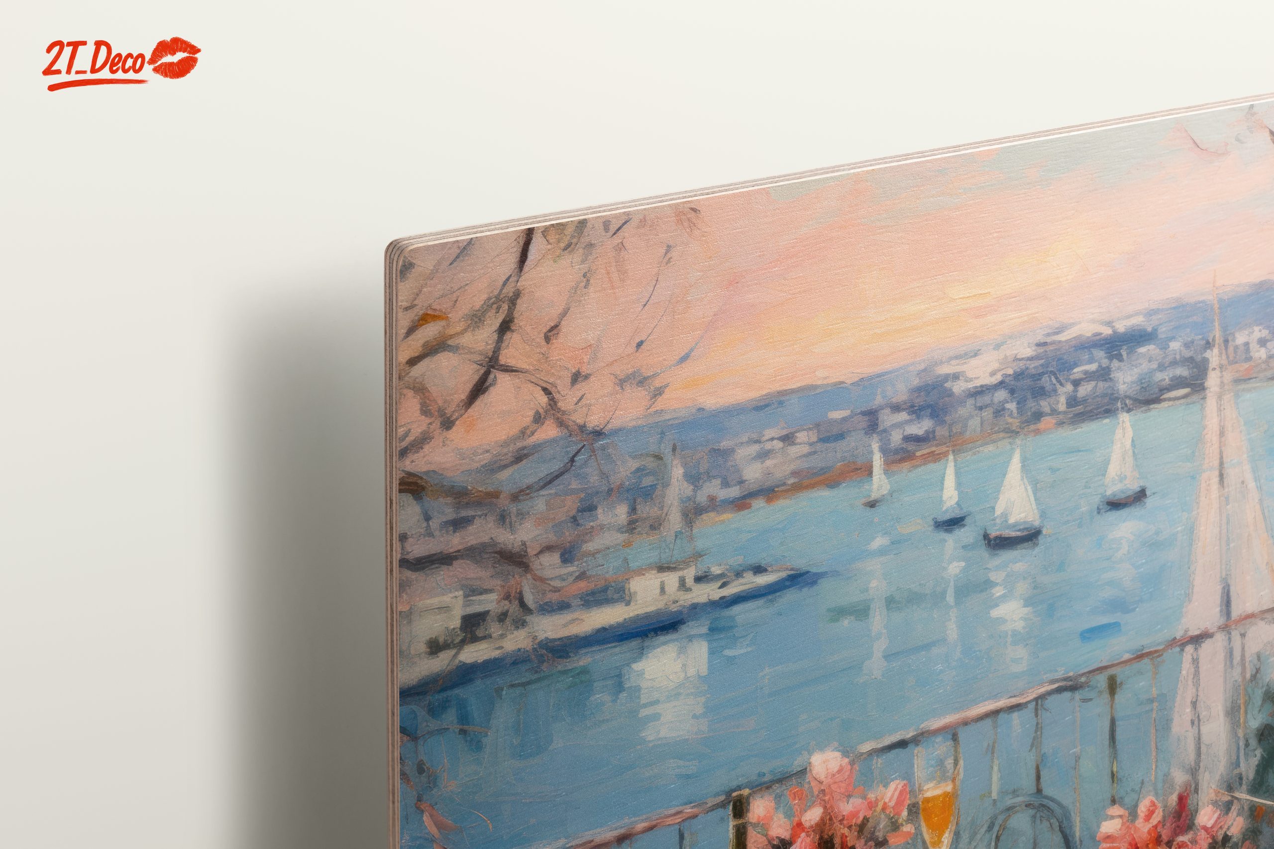 Serene Coastal View with Abstract Elements - Image 15