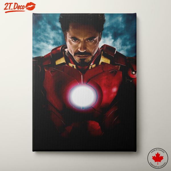 Iron Man Marvel Artwork Featuring Bold Iron Suit