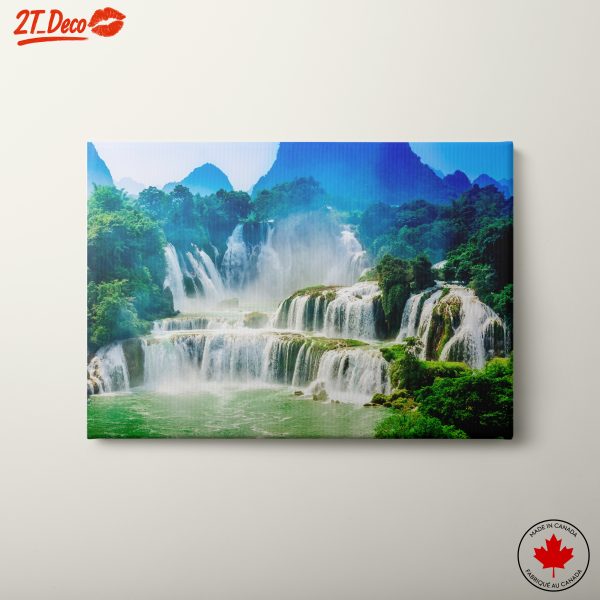 Majestic Waterfall Landscape Art