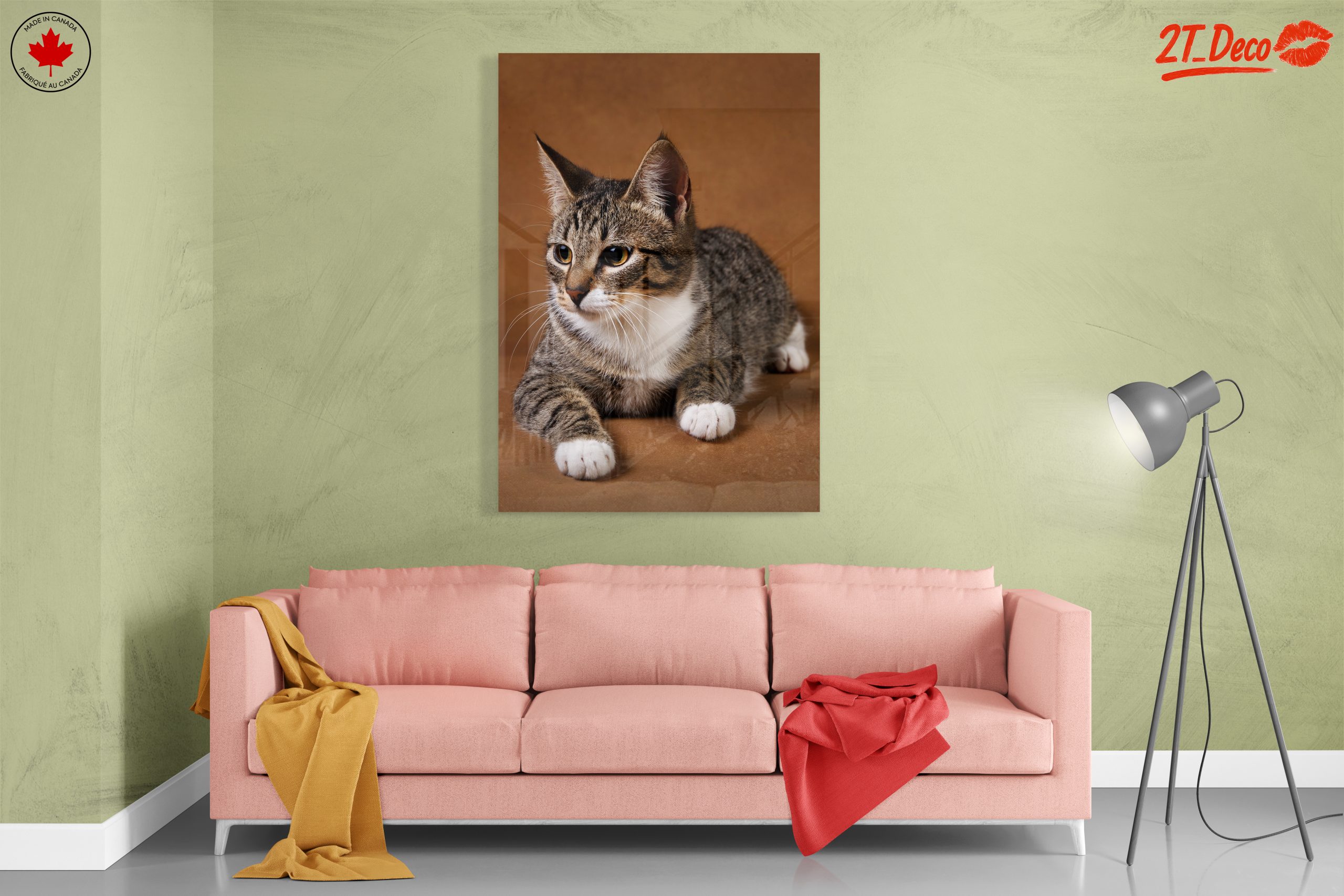Elegant Domestic Cat Wall Art - Image 7