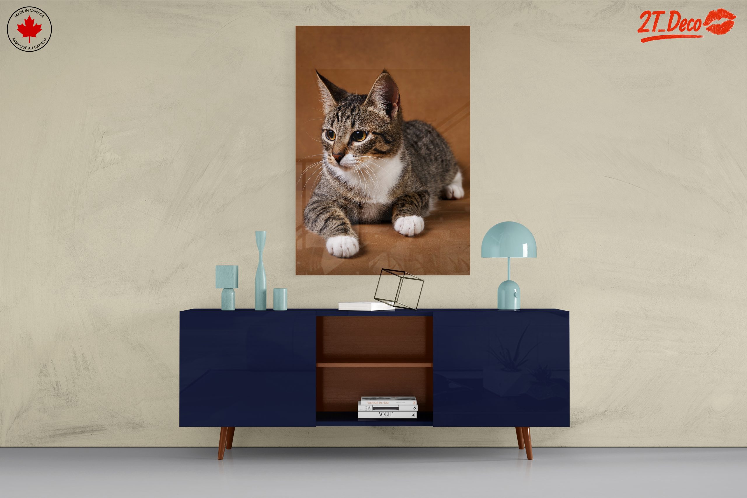 Elegant Domestic Cat Wall Art - Image 8