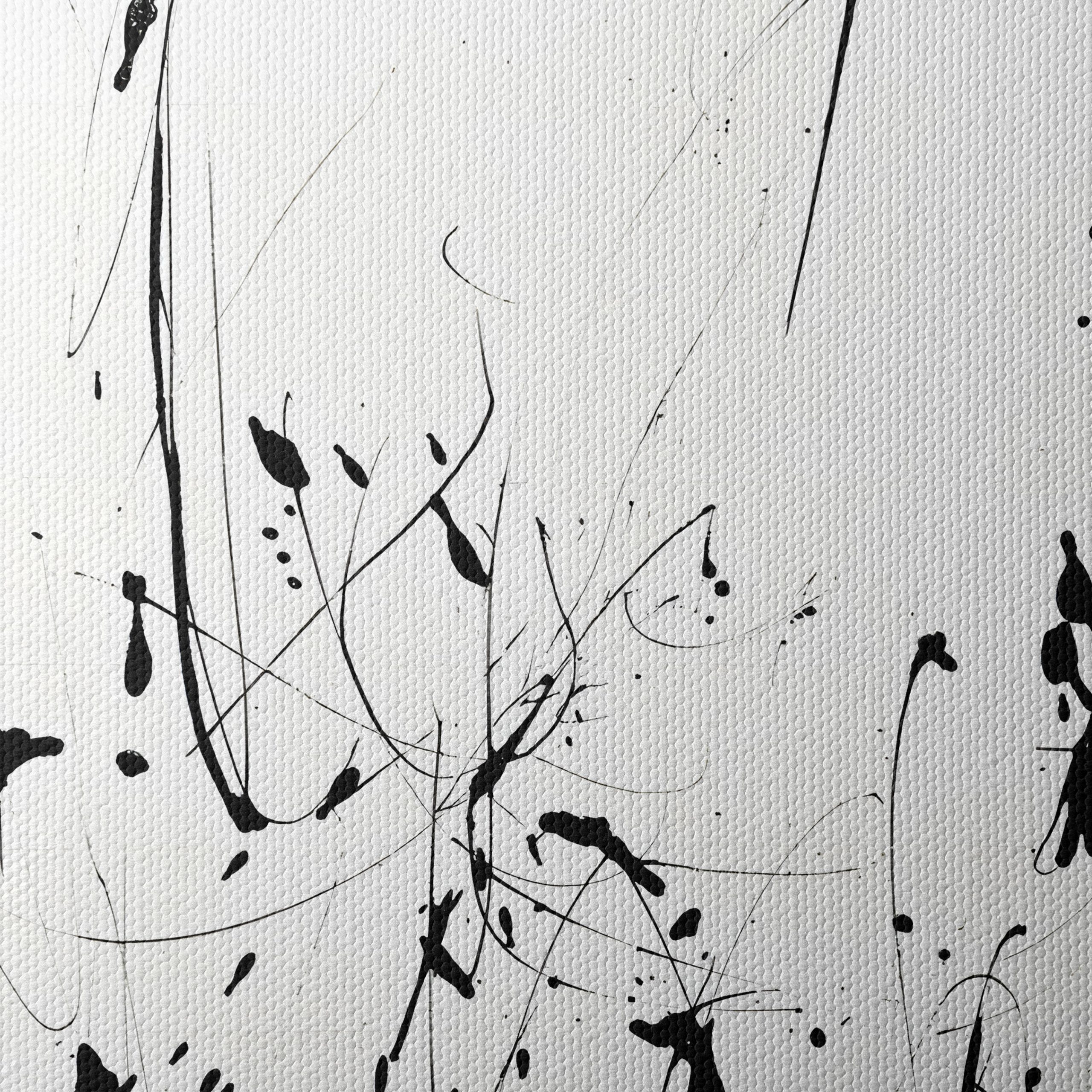 Black and White Abstract Expression Art - Image 4