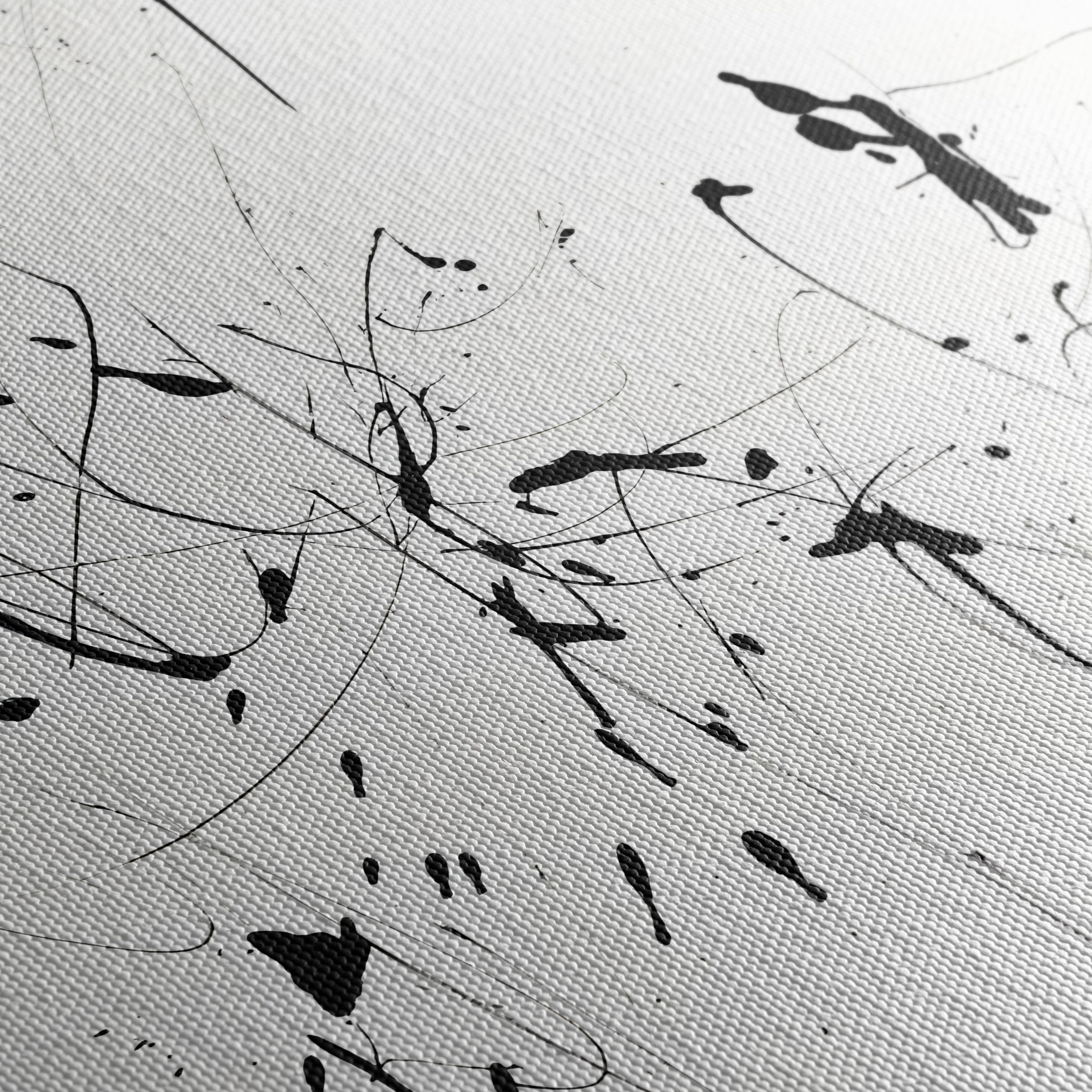 Black and White Abstract Expression Art - Image 5